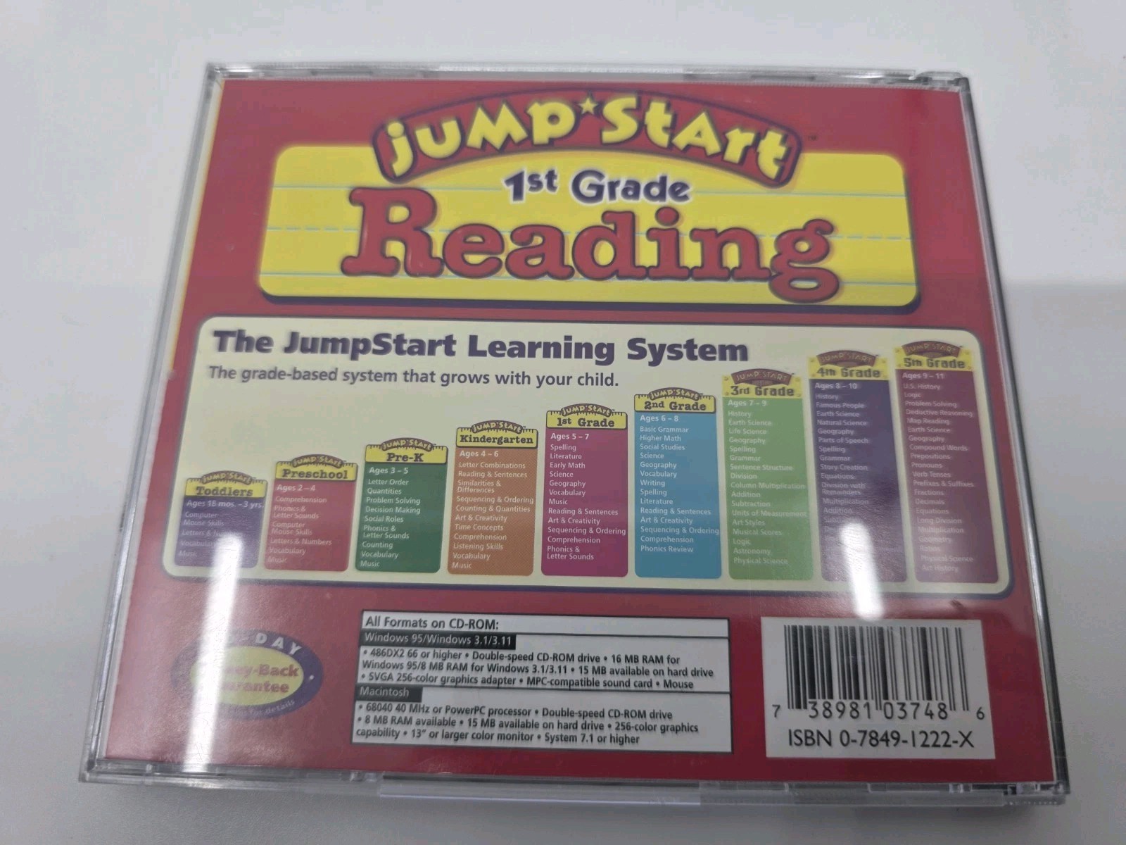 Jump Start 1st Grade Reading User's Guide CD- ROM