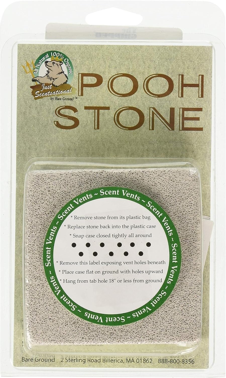 Just Scentsational Pooh Stone Scented Dog Attractant Training Device , Rust red