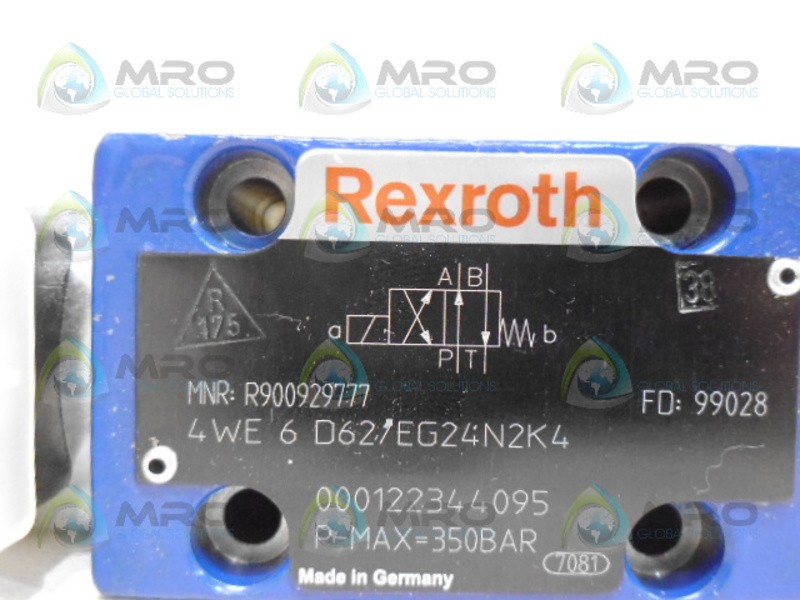 REXROTH 4WE6D62/EG24N2K4 DIRECTIONAL VALVE NSNP
