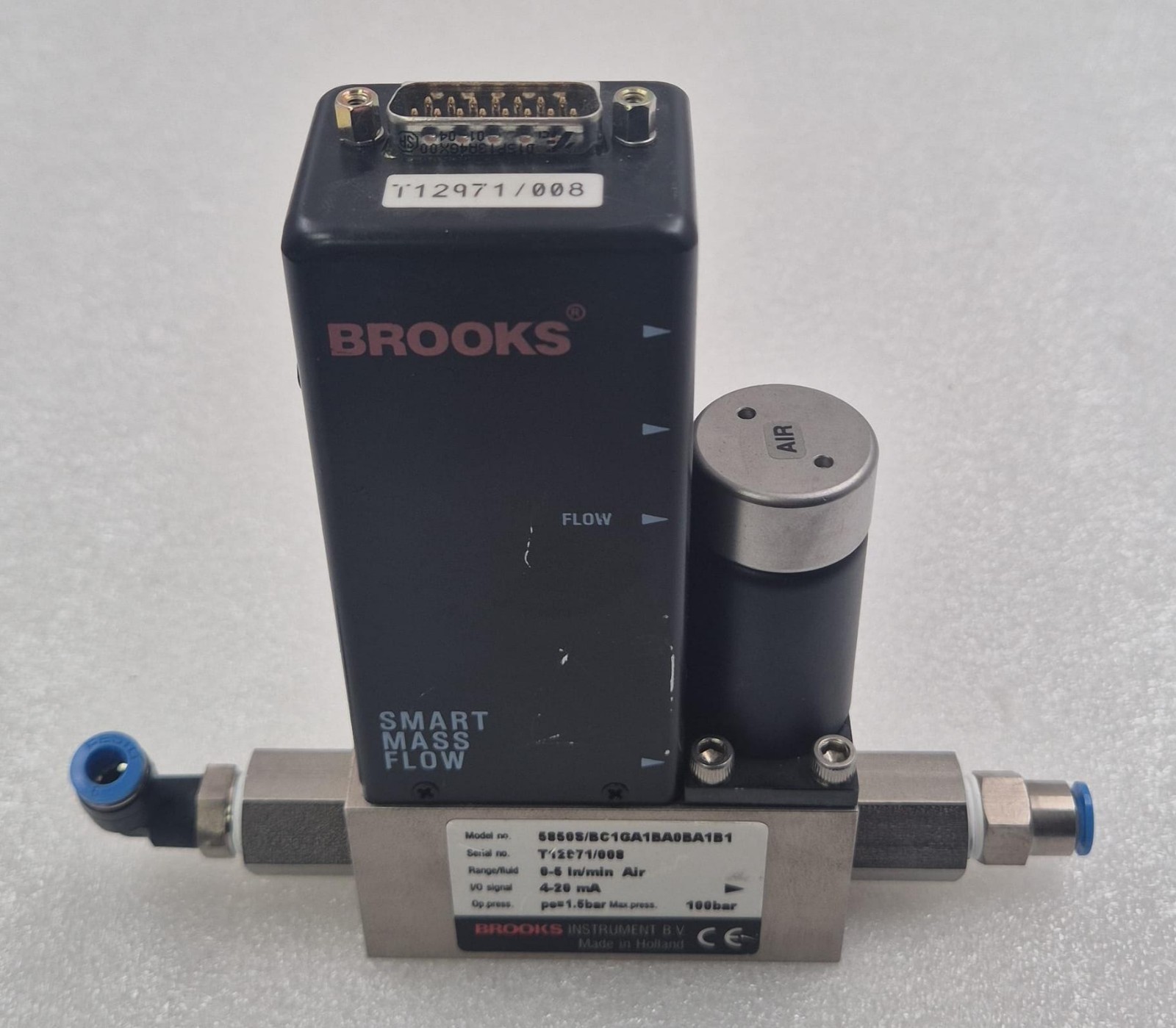 Brooks Instrument 5850S/BC1GA1BA0BA1B1 Smart Mass Flow Controller 0-2L/MIN AIR