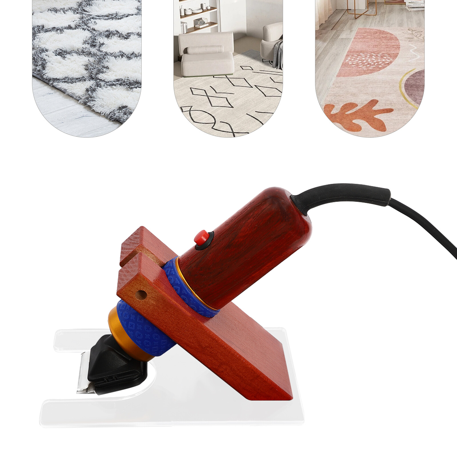 Carpet Trimmer With Shearing Guide Carpet Shears Low Noise Vibration Rug Trimmer