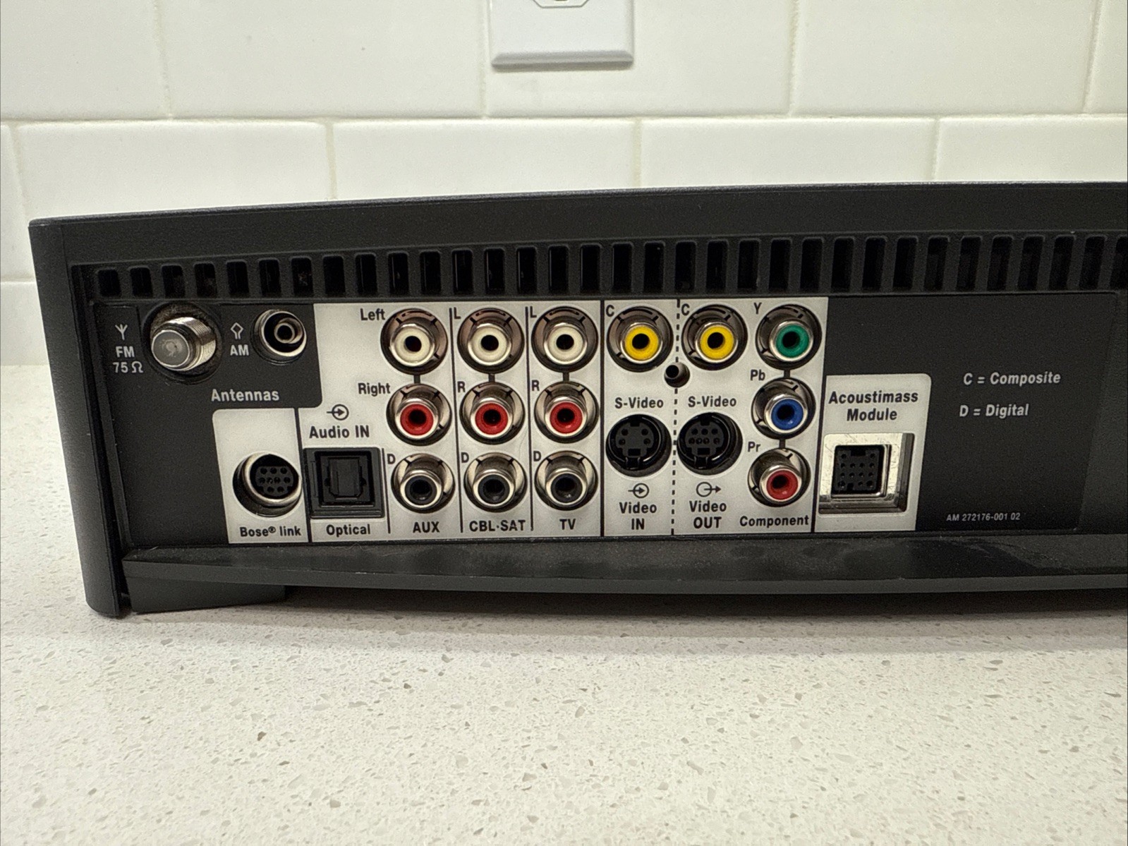 Bose 321 AV3-2-1 II Media Center Console No Cables Unit Only Untested