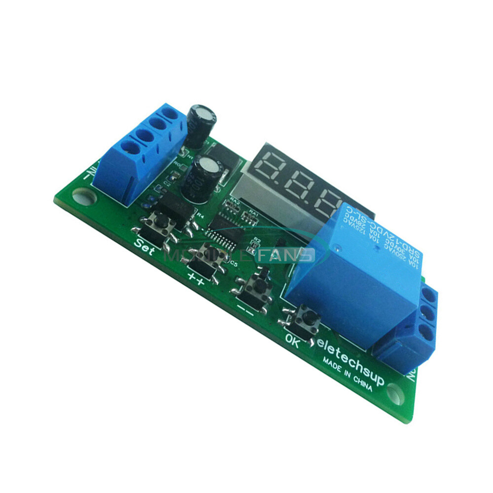 Pulse Counter Switch DC 5/12/24V Adjustable Timer Delay Turn On/Off Relay Module