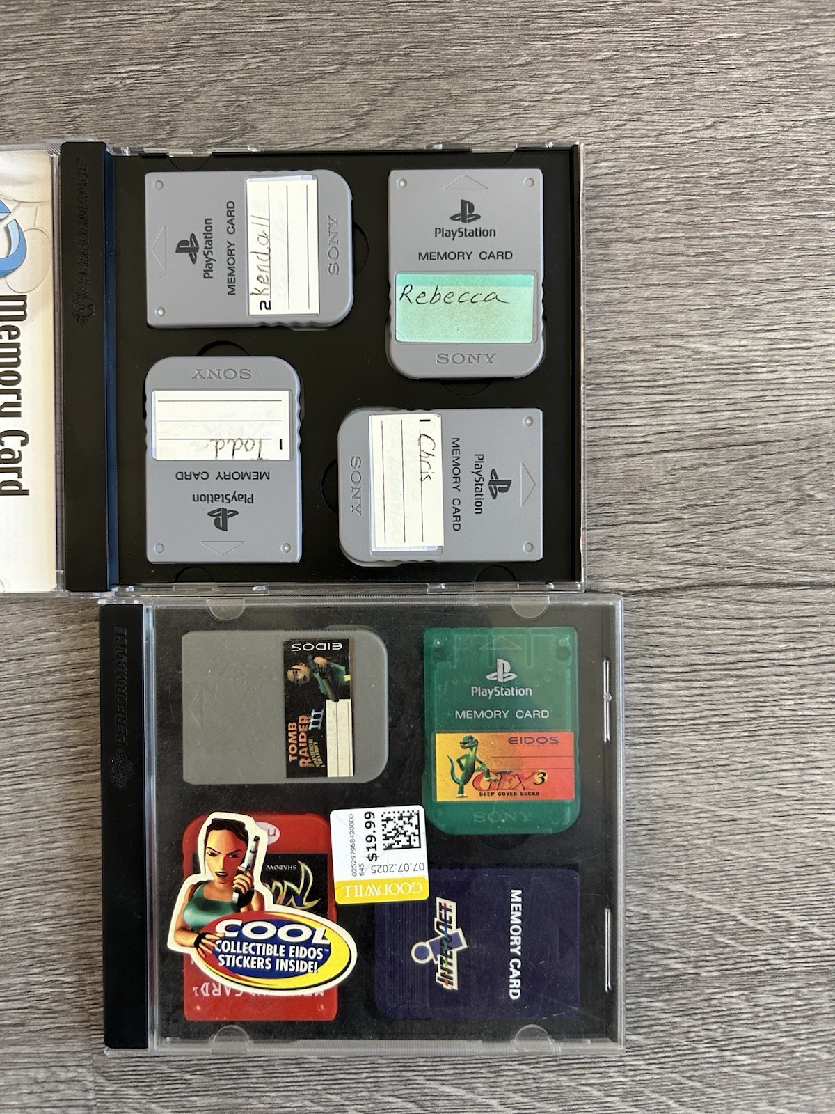 lot 8 x Playstation 1 PS1 Official OEM Memory Card SCPH-1020 TESTED US SELLER