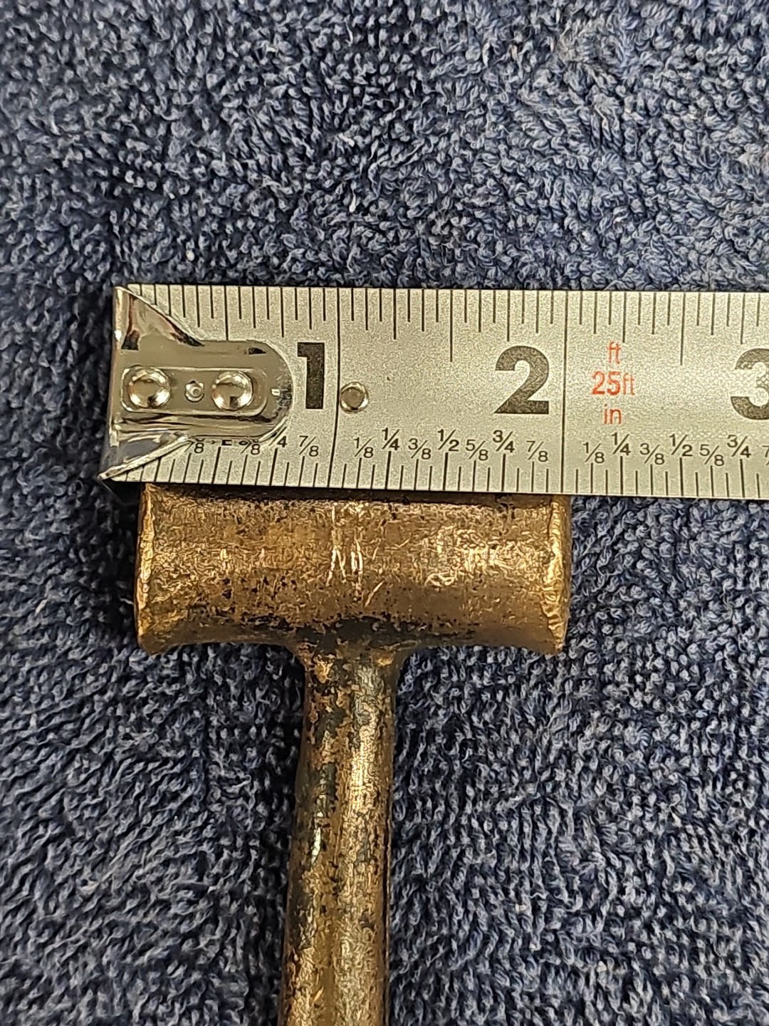 VINTAGE COPPER Hammer W Rare Copper HANDLE TOOl No Spark