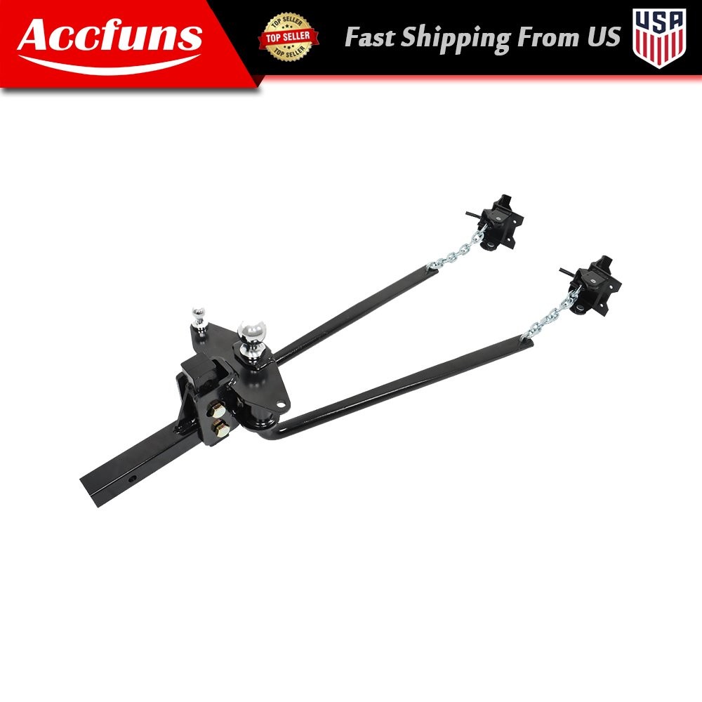 1000 lbs Weight Distribution Hitch Kit & Sway Control 2-In Shank 2-5/16-In Ball