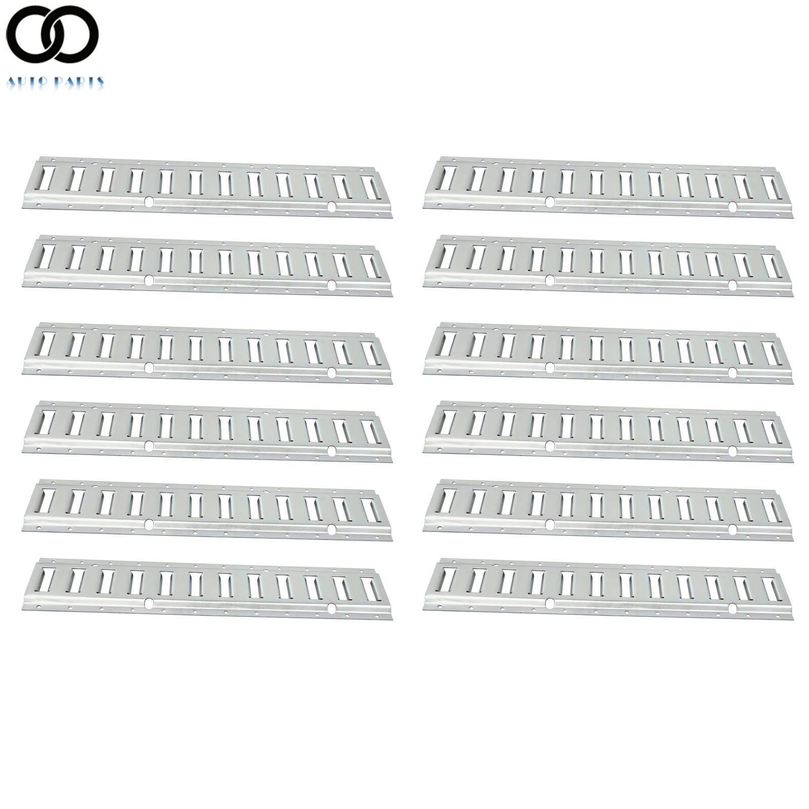 For Trailers Trucks Van Galvanized Steel 12 Pack 2' E Track Tie Down Rail System