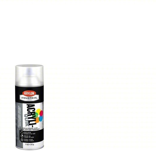 Krylon Industrial Premium Clear Spray Paint Solvent Smooth Gen Purpose