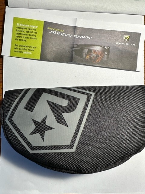 REVISION Stingerhawk, military/LE tactical eyewear system, Large, Black