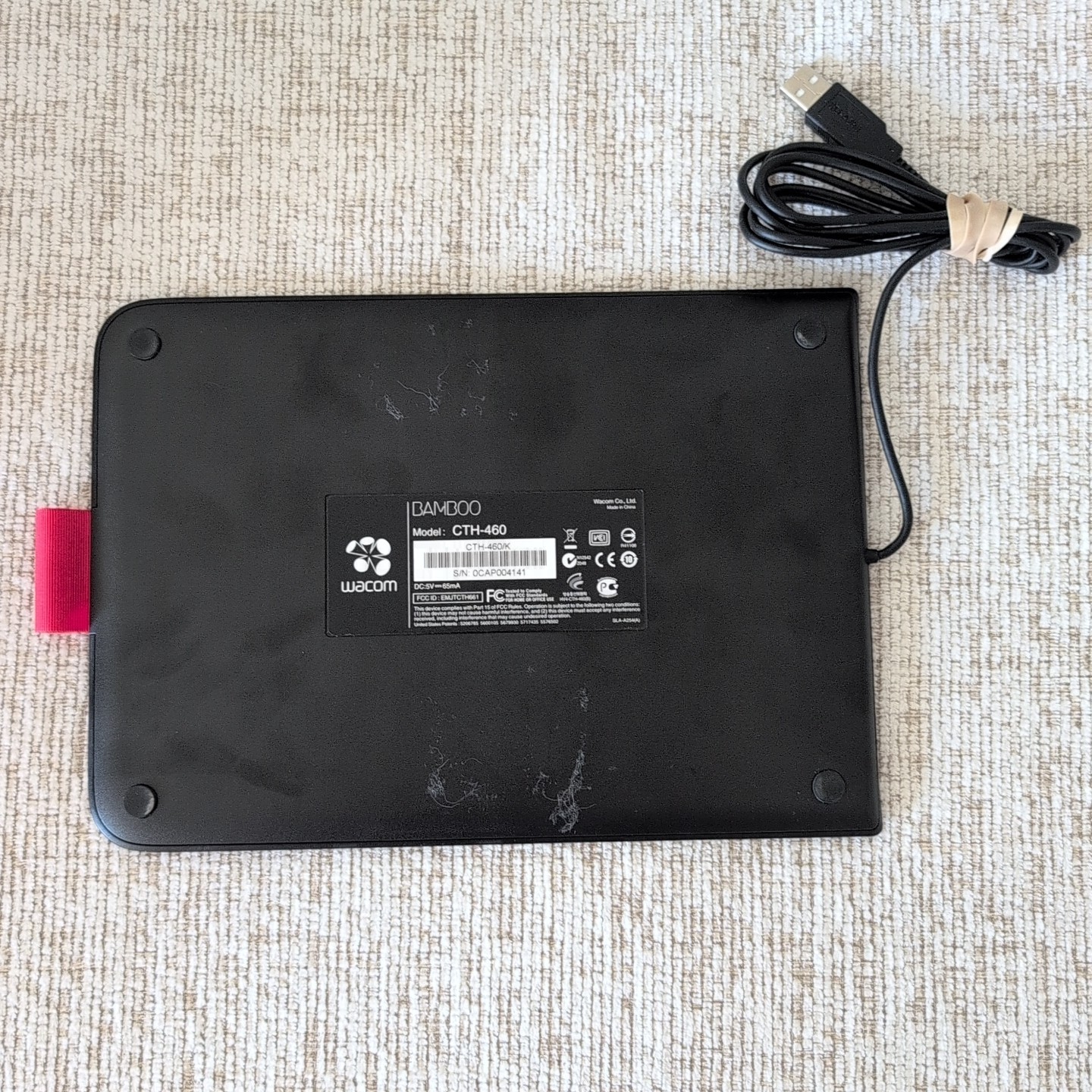 Wacom Bamboo CTH-460 Graphics Drawing Tablet NO PEN