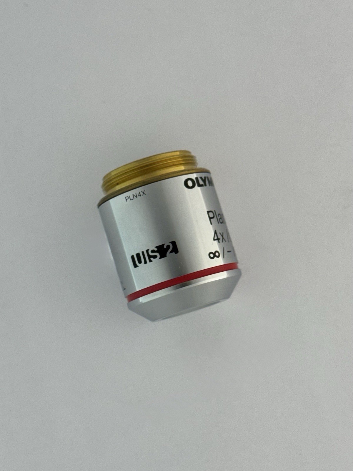Olympus Plan N 4x/0.10 ∞/- RMS Microscope Objective Lens