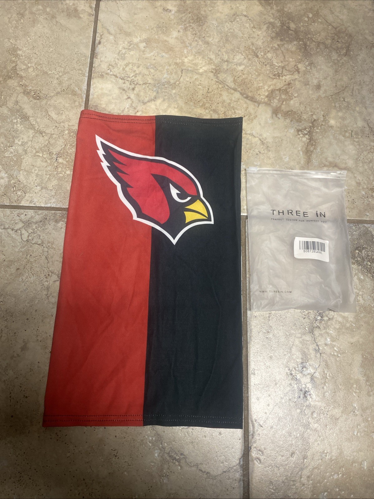 Cardinals Face Mask Neck Gaiter Balaclava Cold Weather  Black/Red