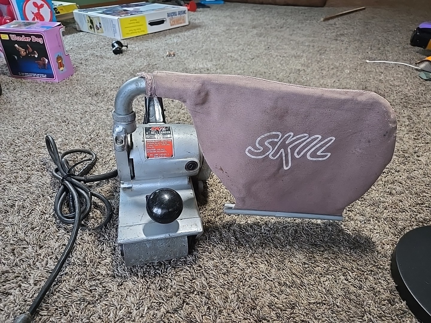 Skil 4-inch 4" Belt sander 400 with dust bag