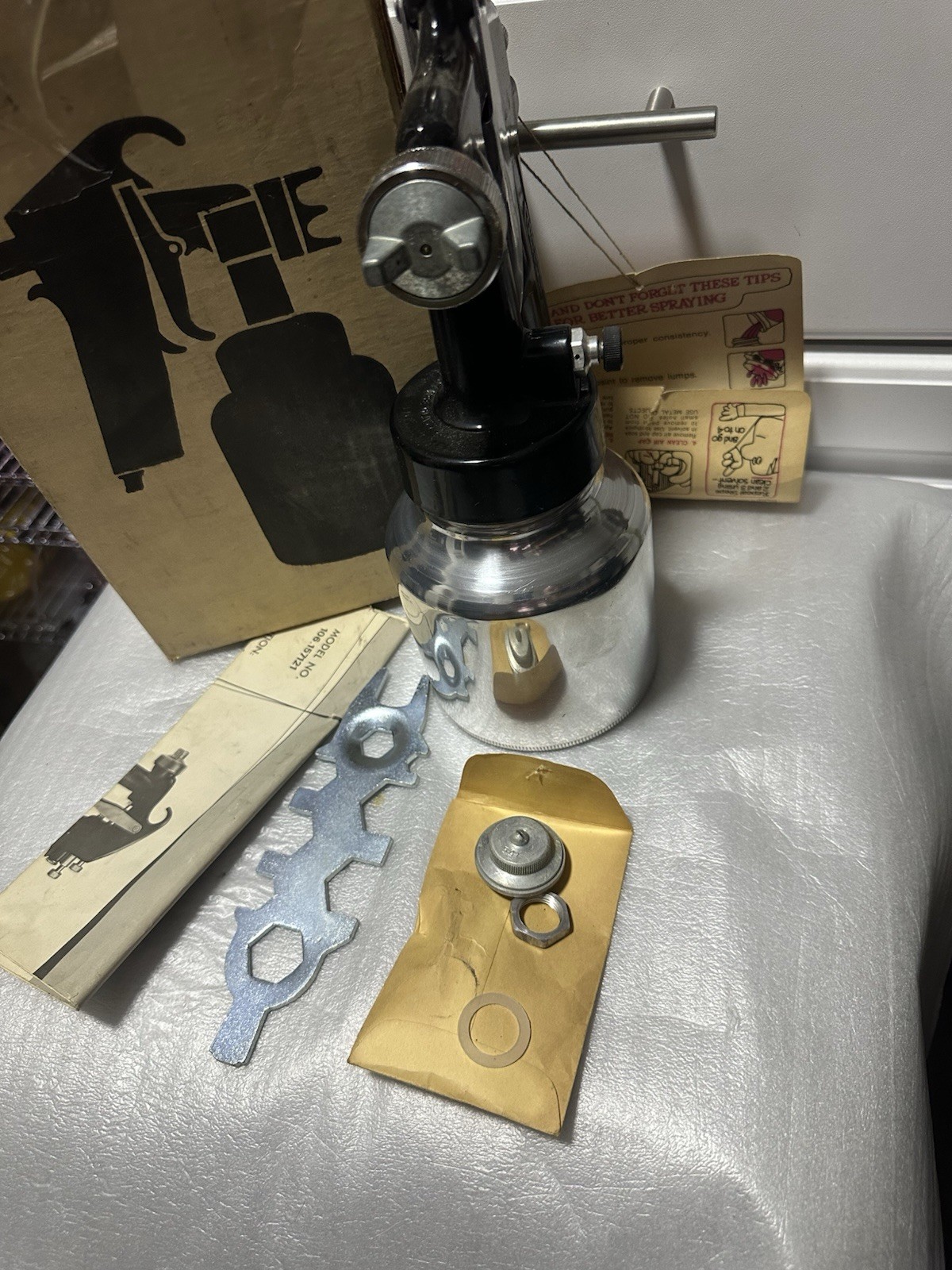 Vintage Sears Craftsman Paint Spray Gun Model 106.157121 NEW Open Box