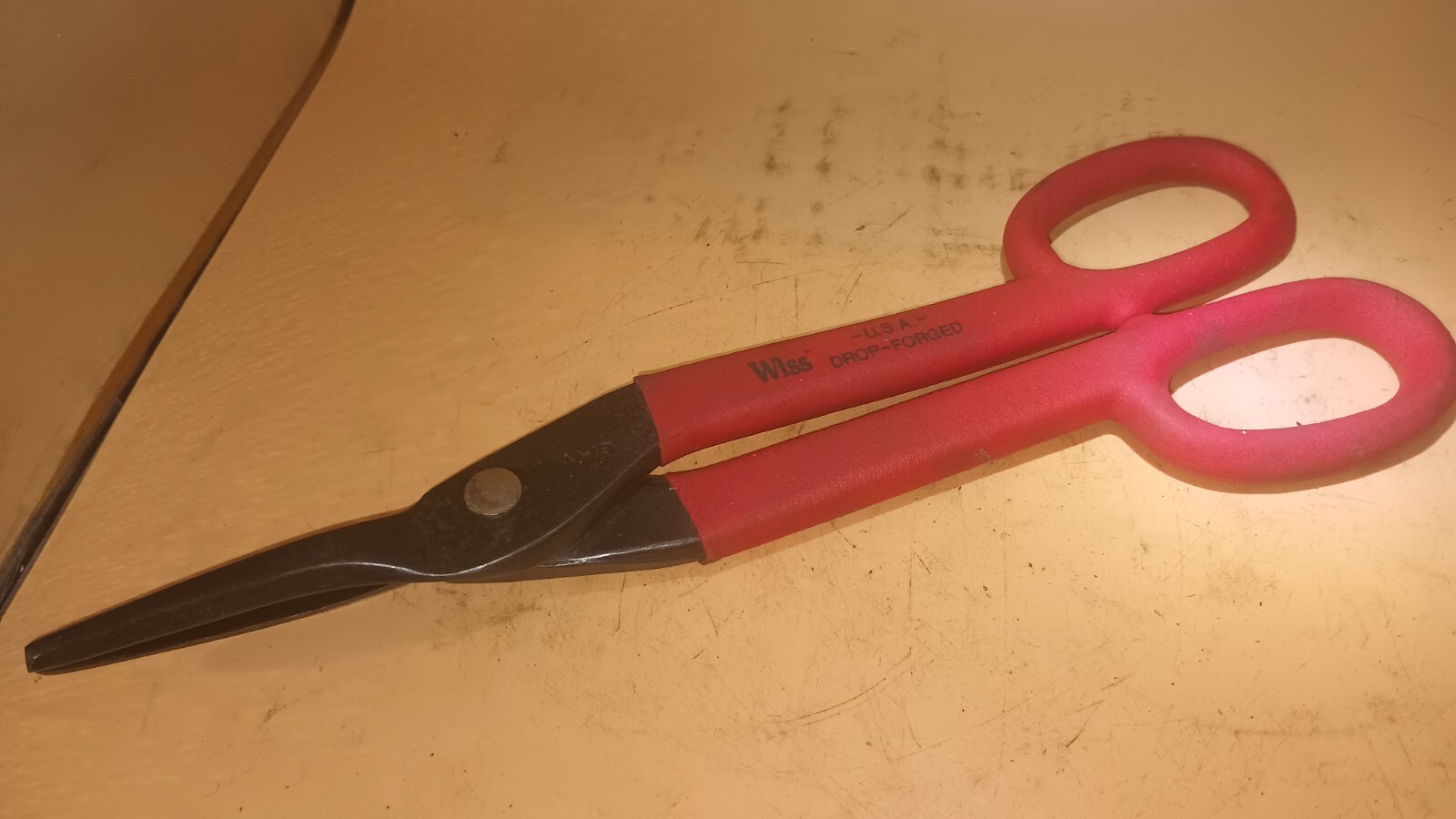 Wiss Original V-19 Duckbill Combination Pattern Tin Snips USA