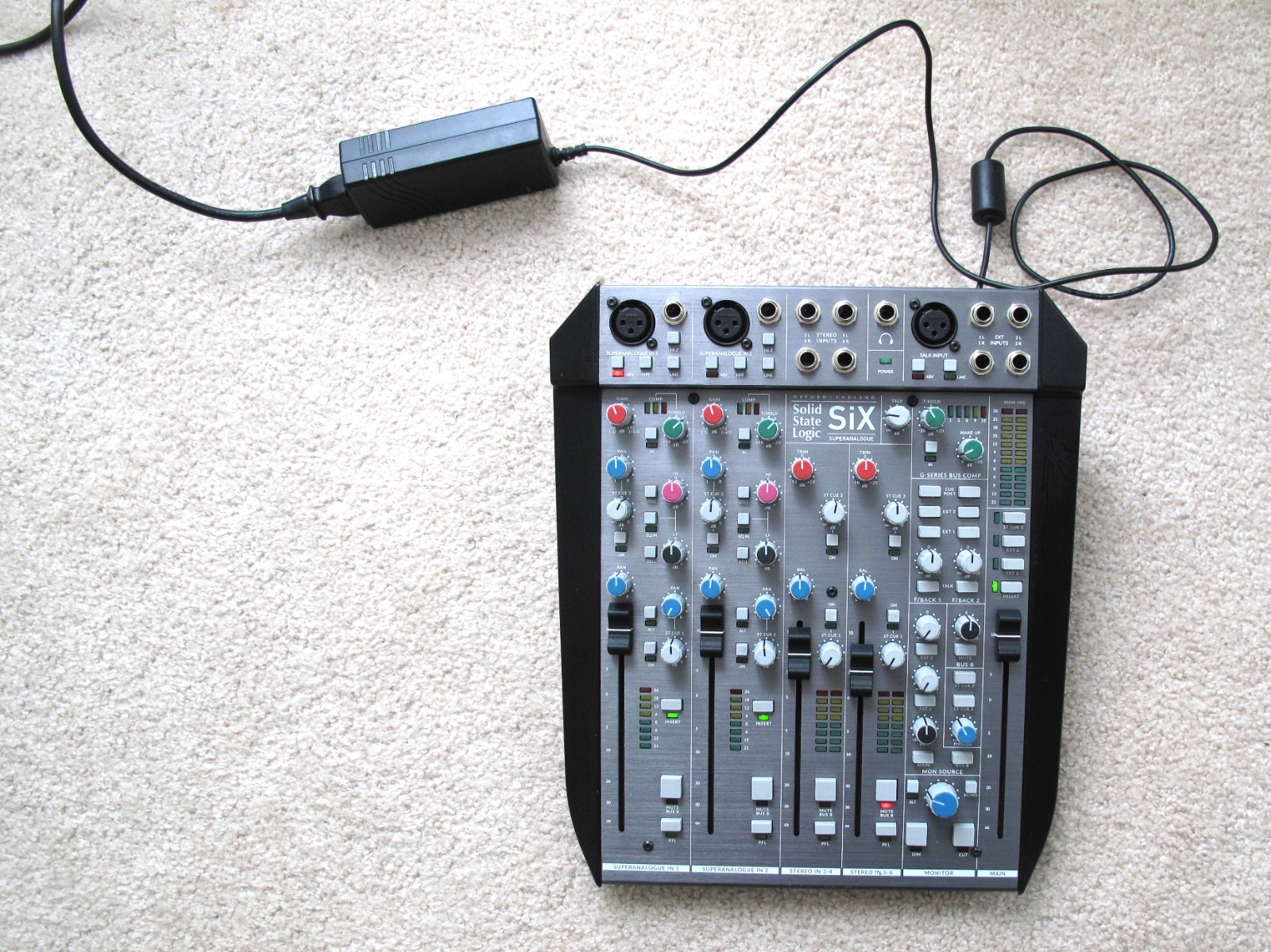 SSL SiX Super Analogue Desktop Analog Mixer with Power Supply
