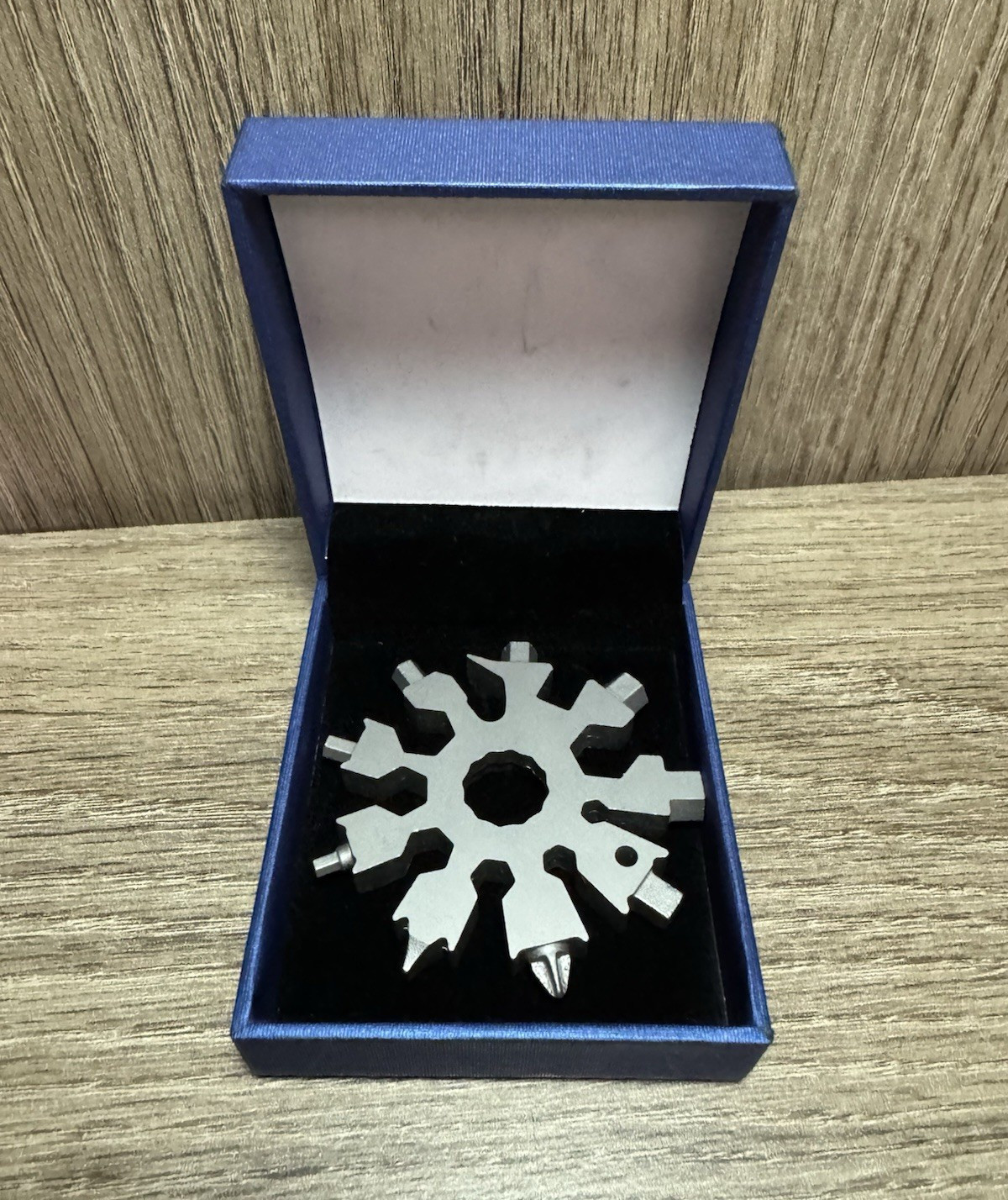 Snowflake Multi-Tool Stainless Steel Metal Pocket Tool, 1-Piece w/ Gift Box