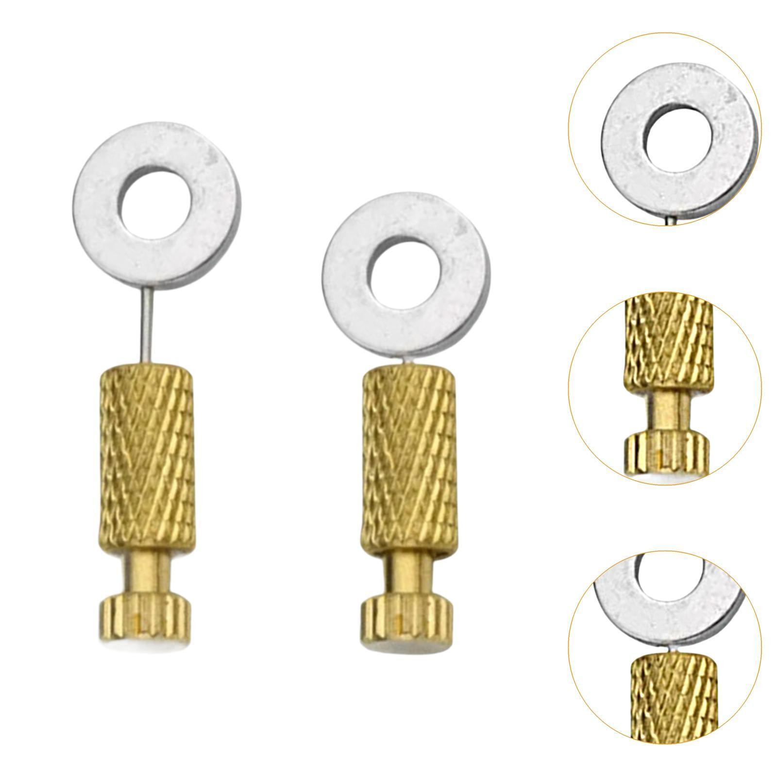 6x Leather Positioning Pins Leather Stitching Tools Practical Brass Fixed Seam