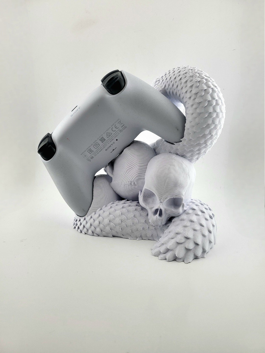 PS5 Controller Holder Stand Custom 3D Printed Snake & Skulls-Unique Gamer Gift!
