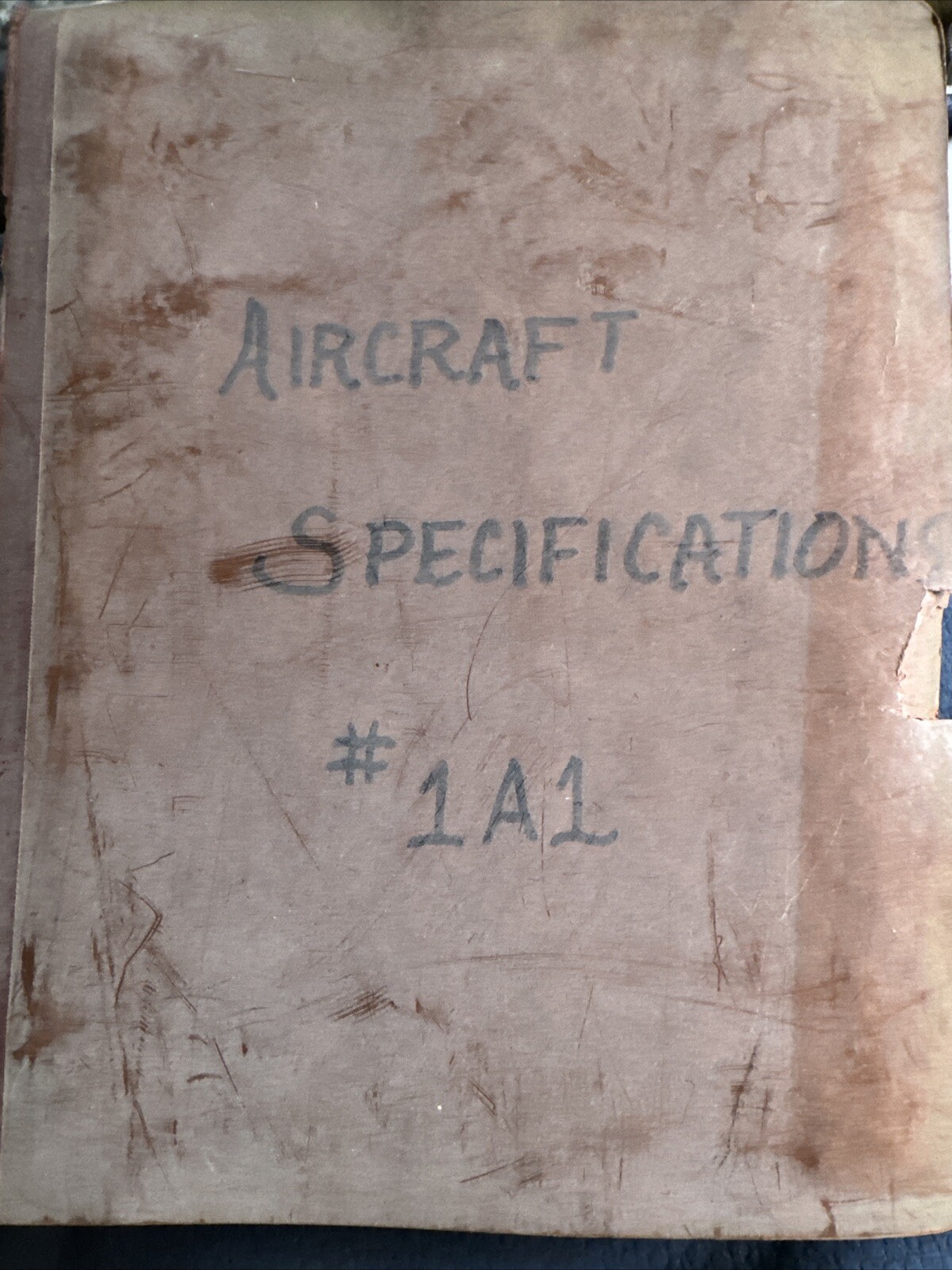 Aviation Literature 1954 AIRCRAFT SPECIFICATIONS 1A1