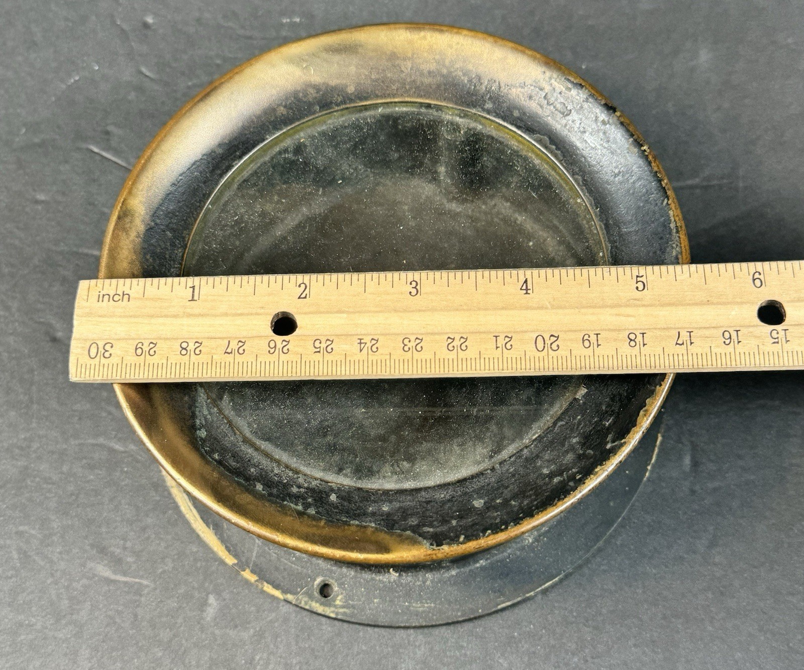Vtg Steam Pressure Gauge Caseing