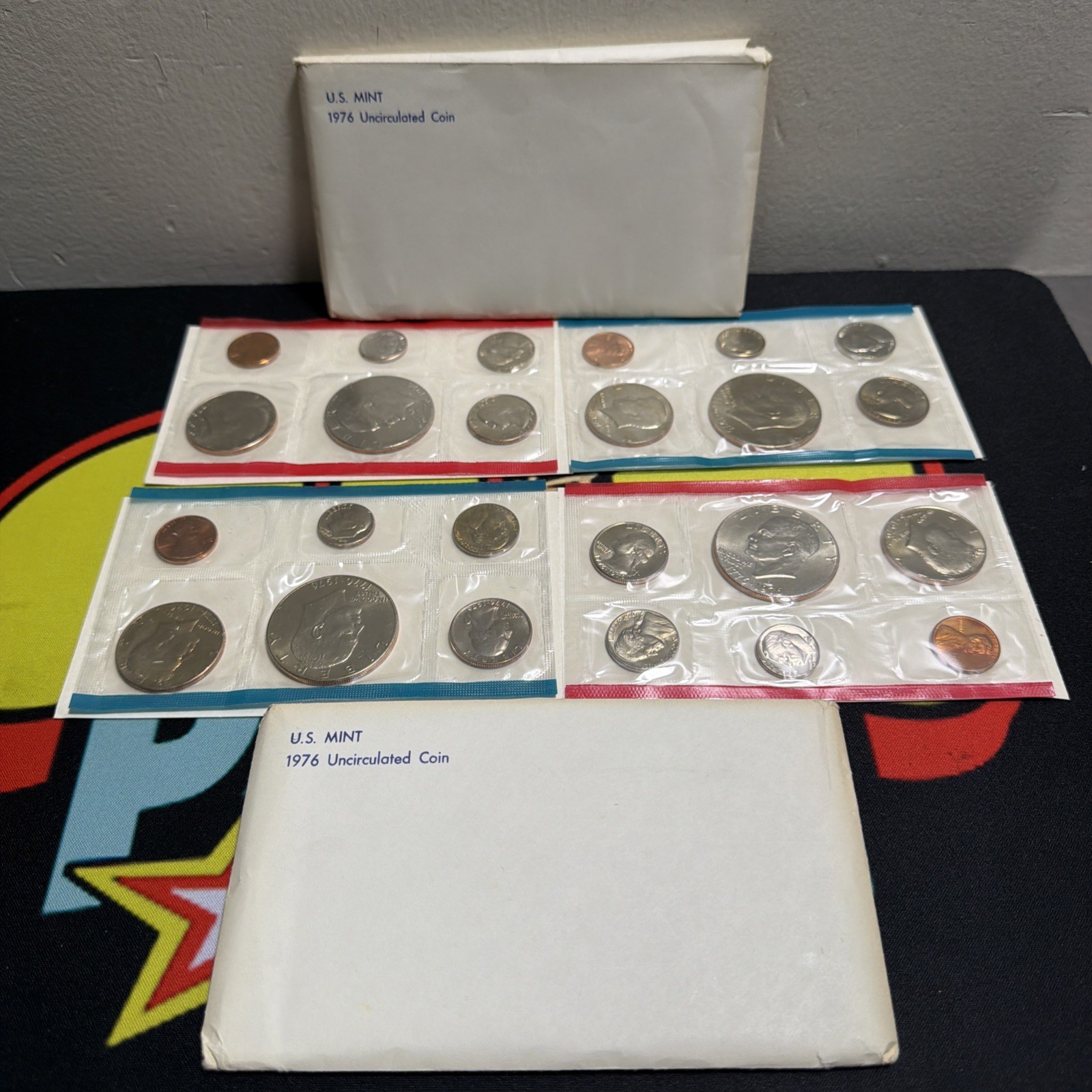 LOT OF 2 -1976 BICENTENNIAL MINT STATE UNC SET-P&D OGP W/1ST SERIES OF DUAL-DATE