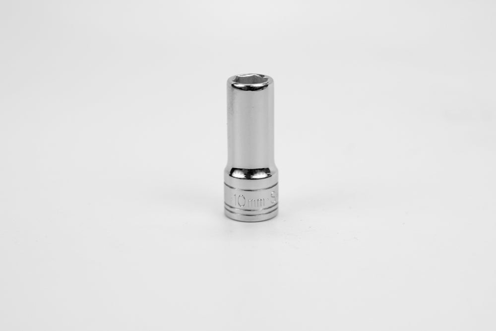 SK Tools Deep Socket - Chrome, Metric, 6 Point, 3/8" Drive, 10 Mm (SK8410)
