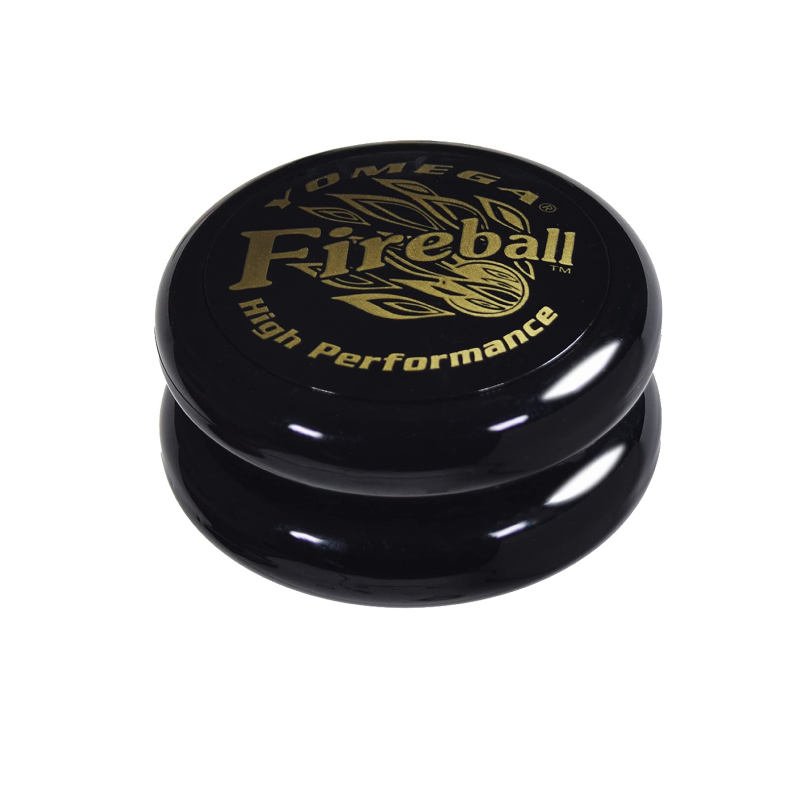 Yomega Fireball YoYo -HIGH Performance Responsive 58.4Mm, Black/Gold