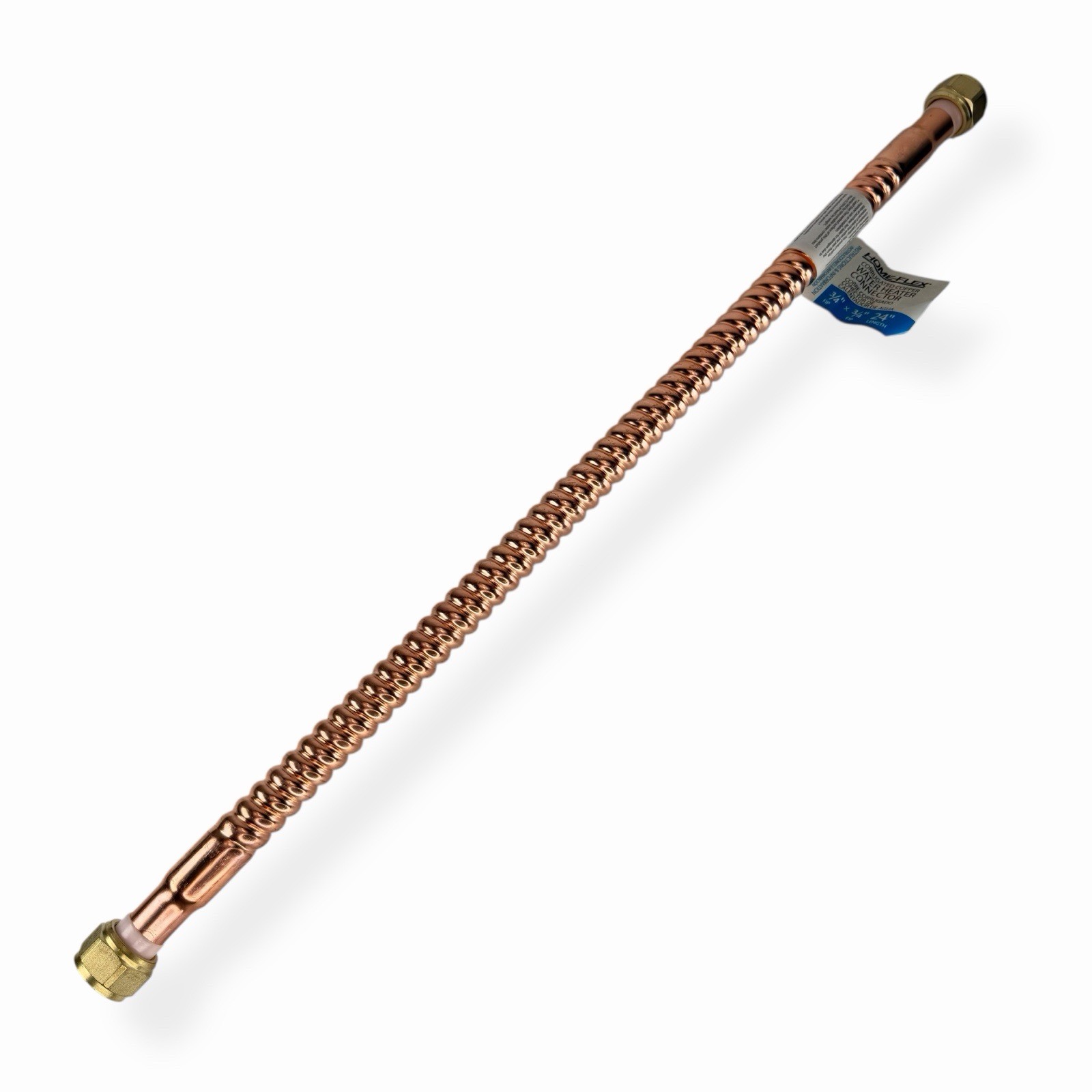 Home-Flex Water Heater Connector Copper 3/4" FIP x 3/4" FIP x 24"