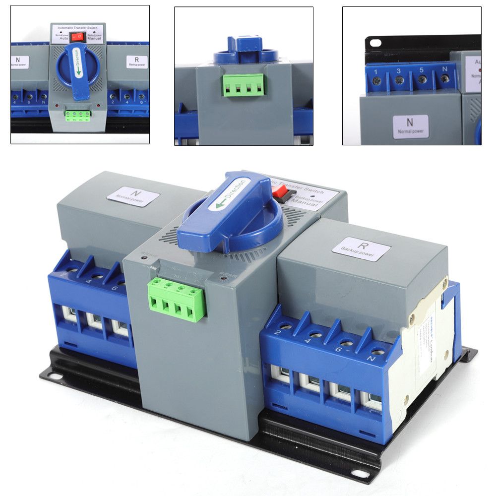 Dual Power Automatic Transfer Switch ATS CB level M6 Mini Change-over Switch