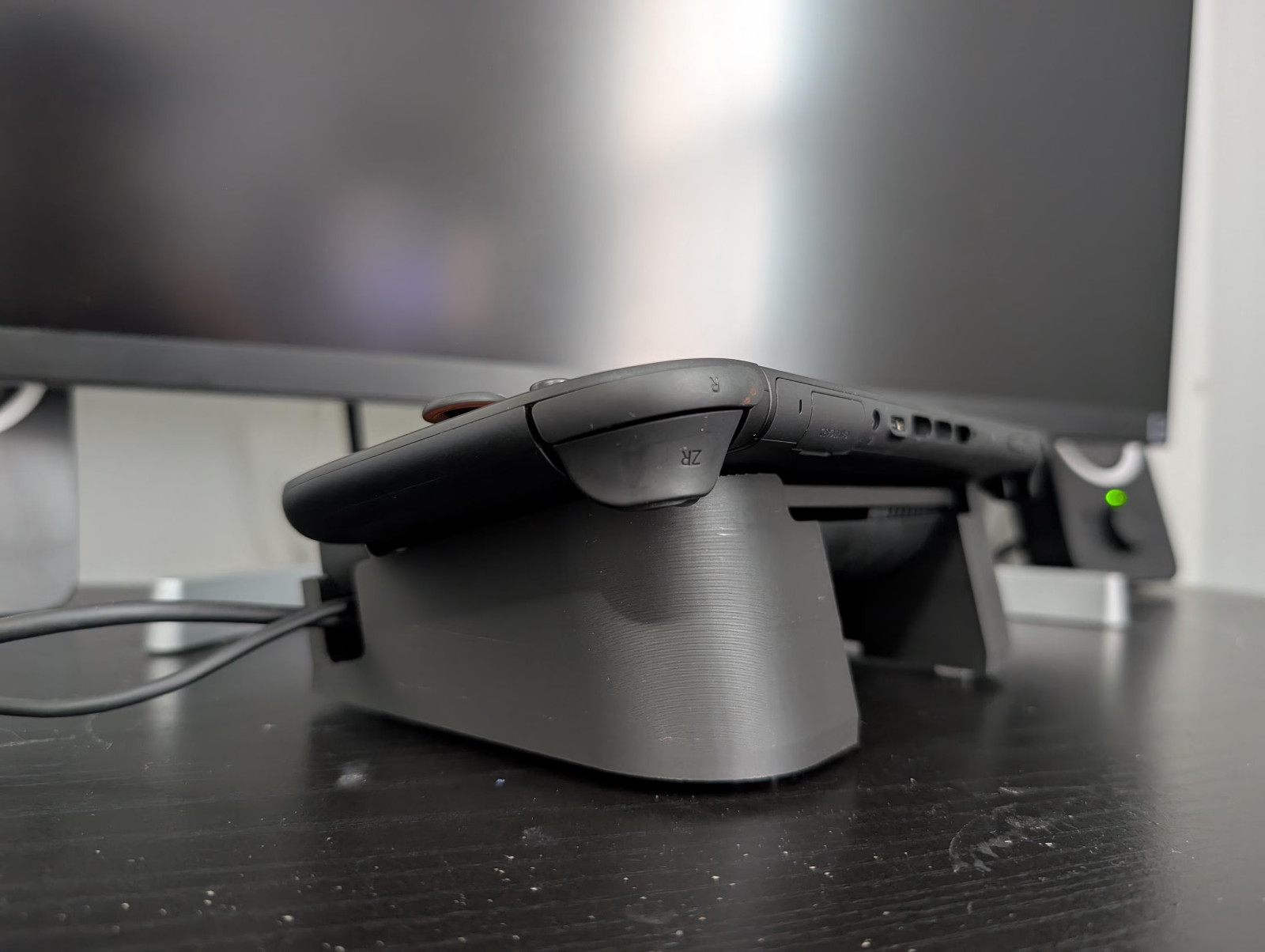 Nintendo Switch 2 Angled Horizontal Dock Stand for Smaller Shelves