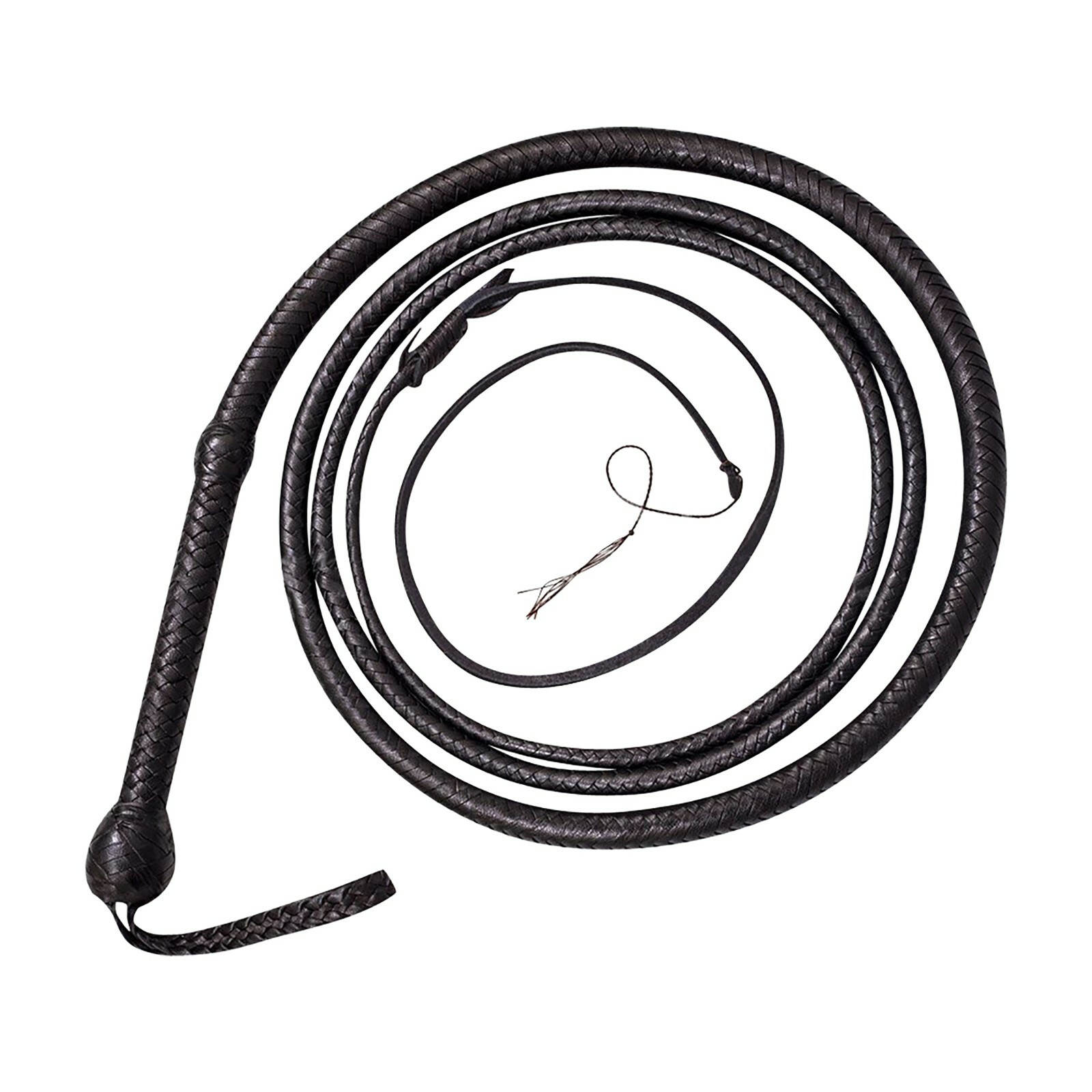 Genuine Leather Heavy Whip 04 Feet Long 16 Plaited Heavy Duty Handmade Bullwhip