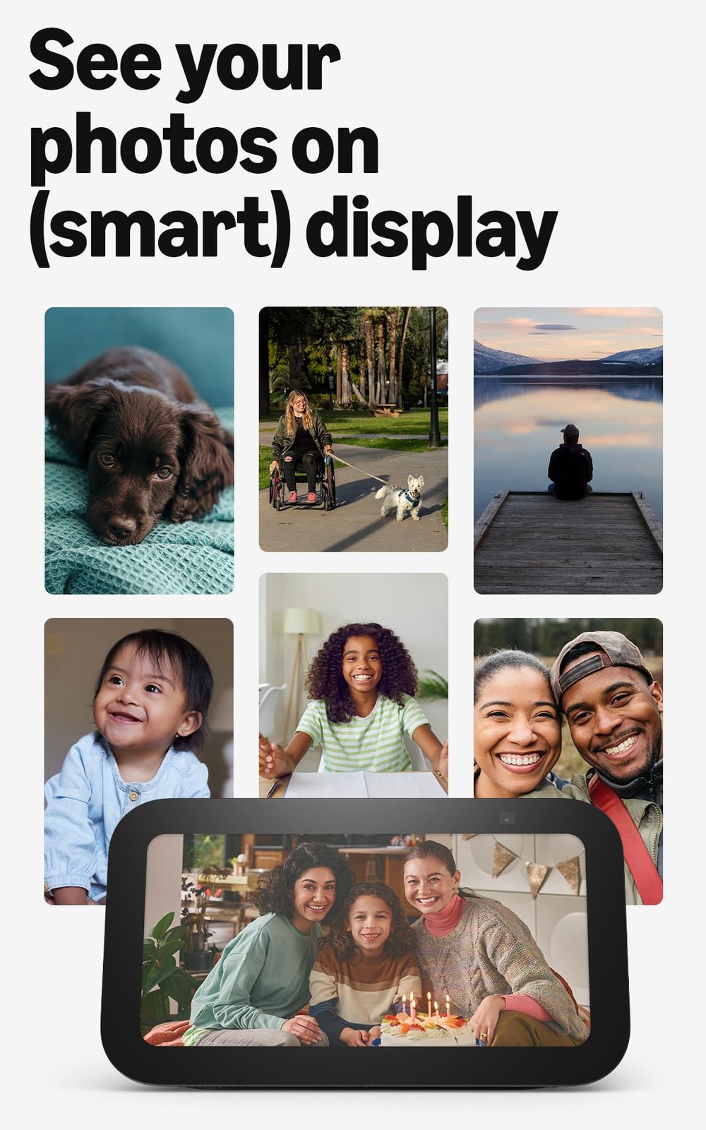 Amazon Echo Show 5 (newest model), Smart display, Designed for Charcoal