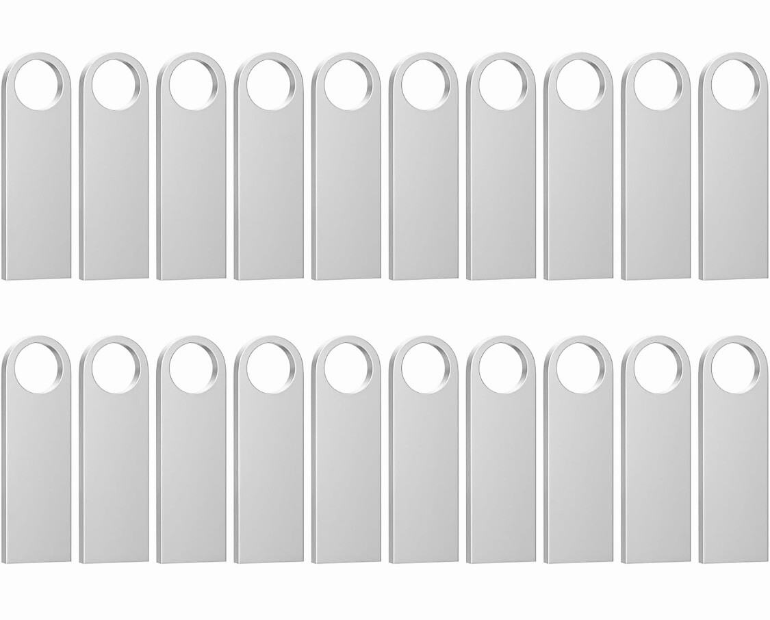 METAL USB STICK 100 PCS 8GB NO LOGO