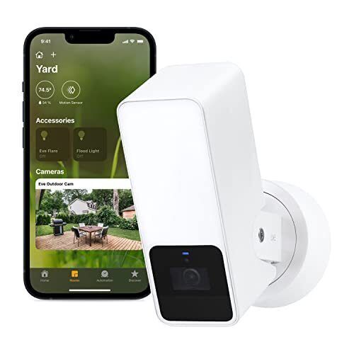 Eve Outdoor Cam White Edition Secure floodlight camera with Apple Home Kit New