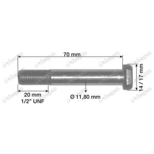 375756X1 Massey Ferguson Early 255 Diesel Connecting Rod Bolt