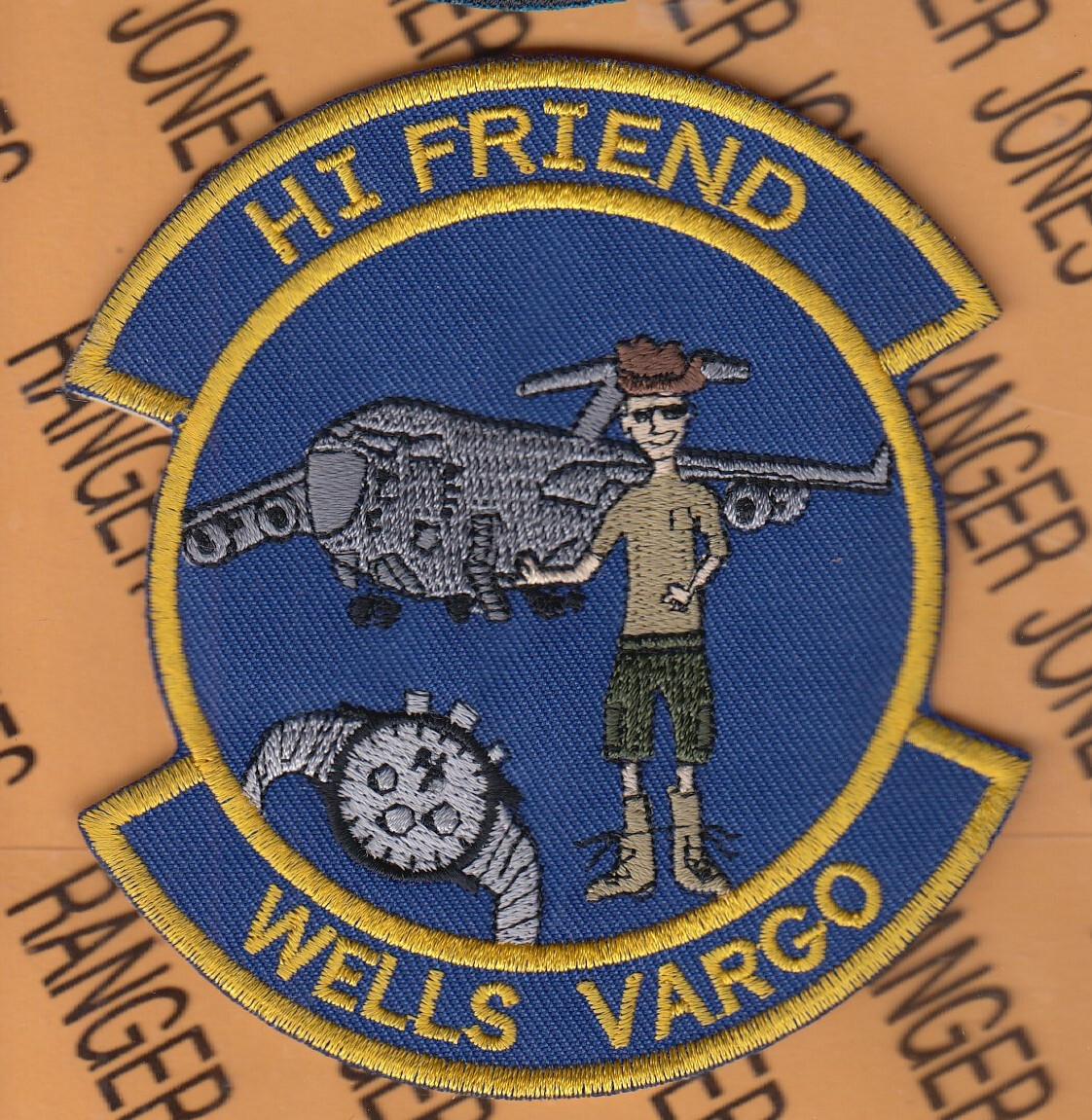 USAF Air Force Airlift Sq ALS Wells Vargo 3.75" patch c/e