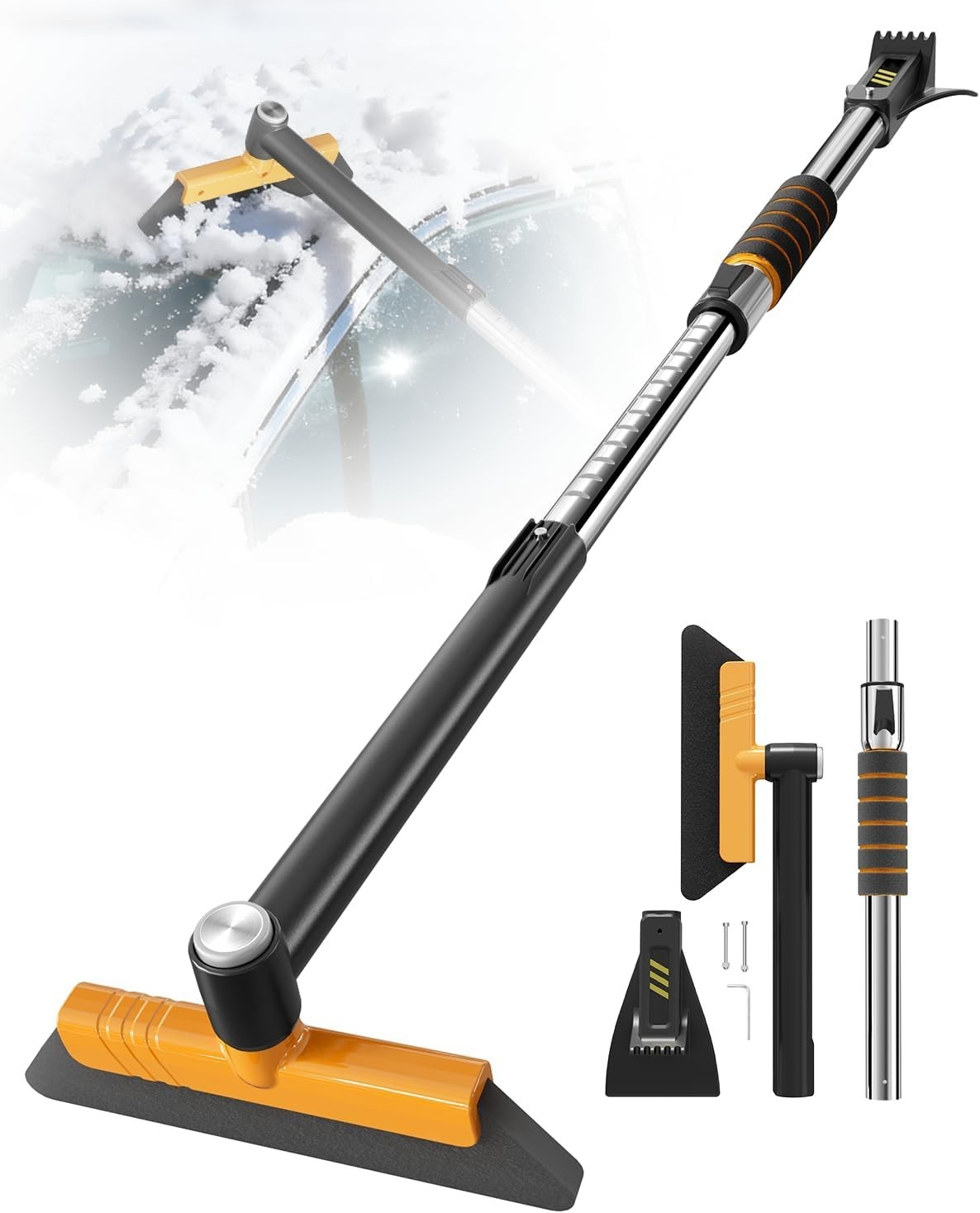 43.7" Extendable for Car Windshield for 12 Adjustable Length Settings with Fo...