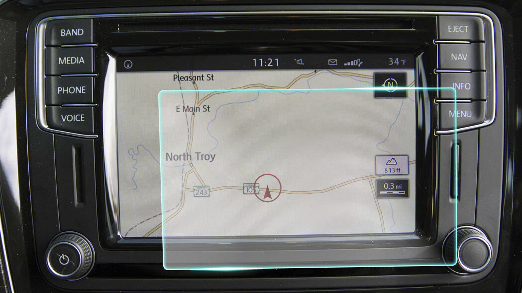Crystal Clear Screen Protector for 2016 Volkswagen Passat Vehicle Navigation