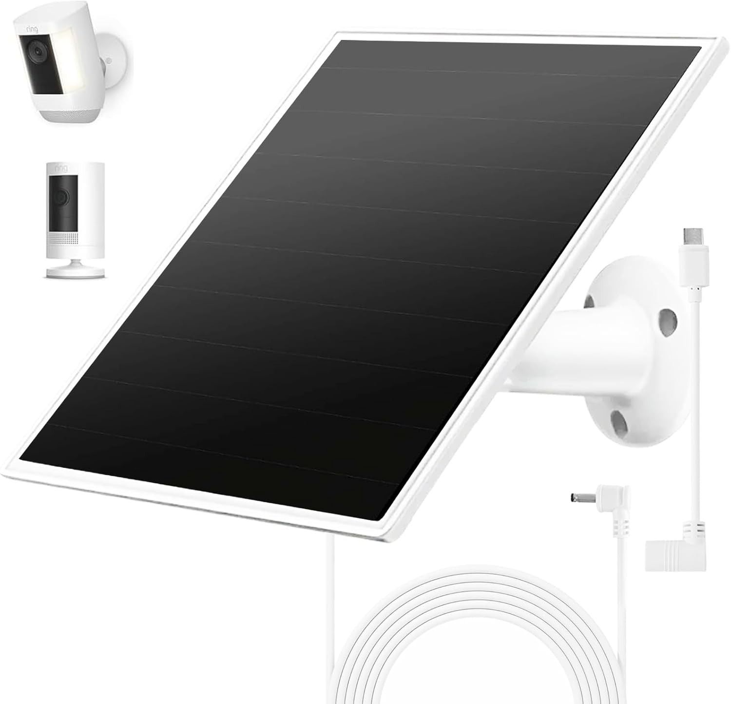 Fast Charging Solar Panel for Ring Camera - Waterproof & Easy Installation