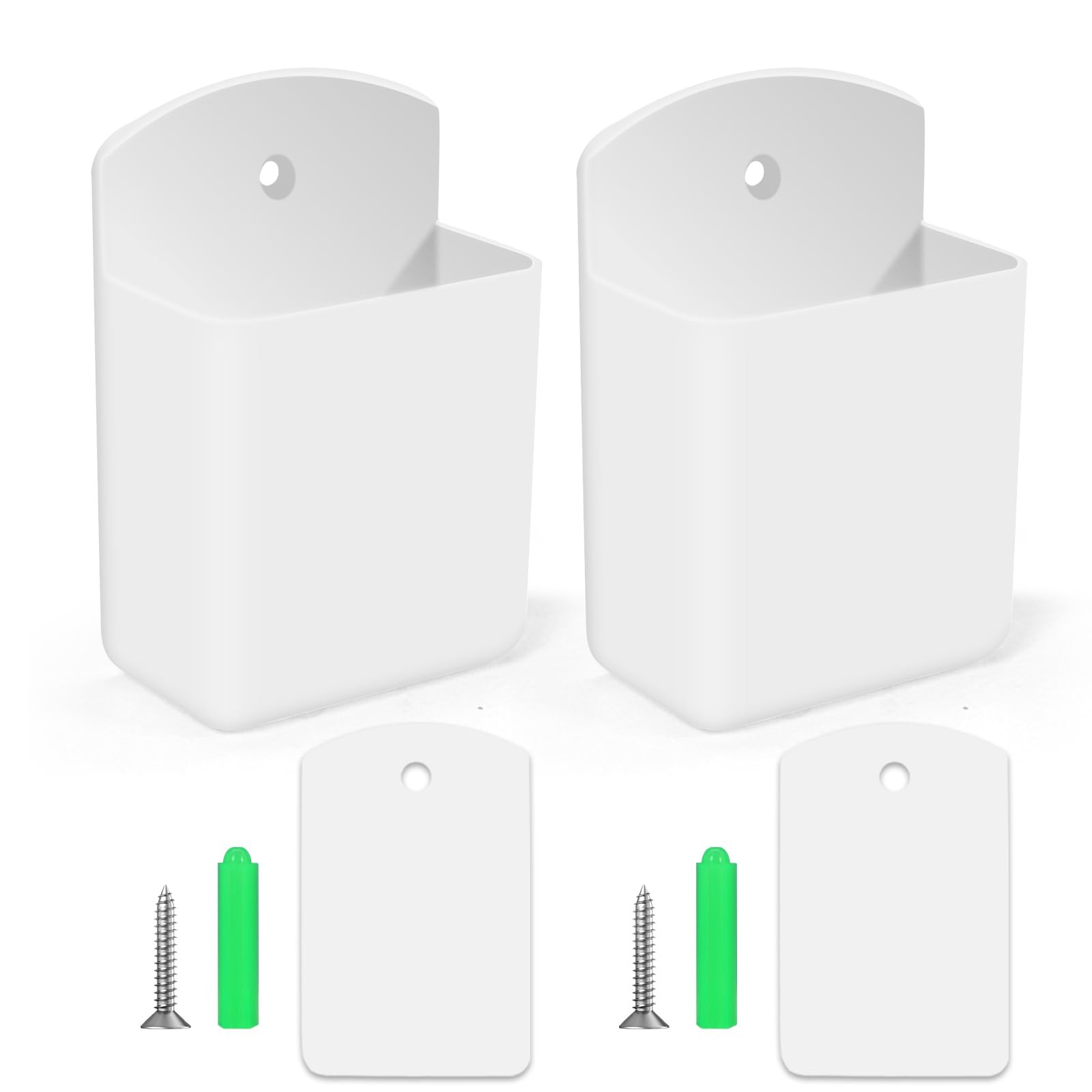 2 PCS Self Adhesive Remote Holder Wall Mount Control Holders Small Wall Mount...