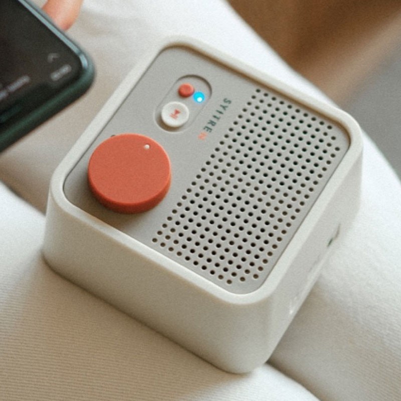 N100 White Bluetooth Speaker for Syitren USB Type-C Portable Bluetooth Speaker #