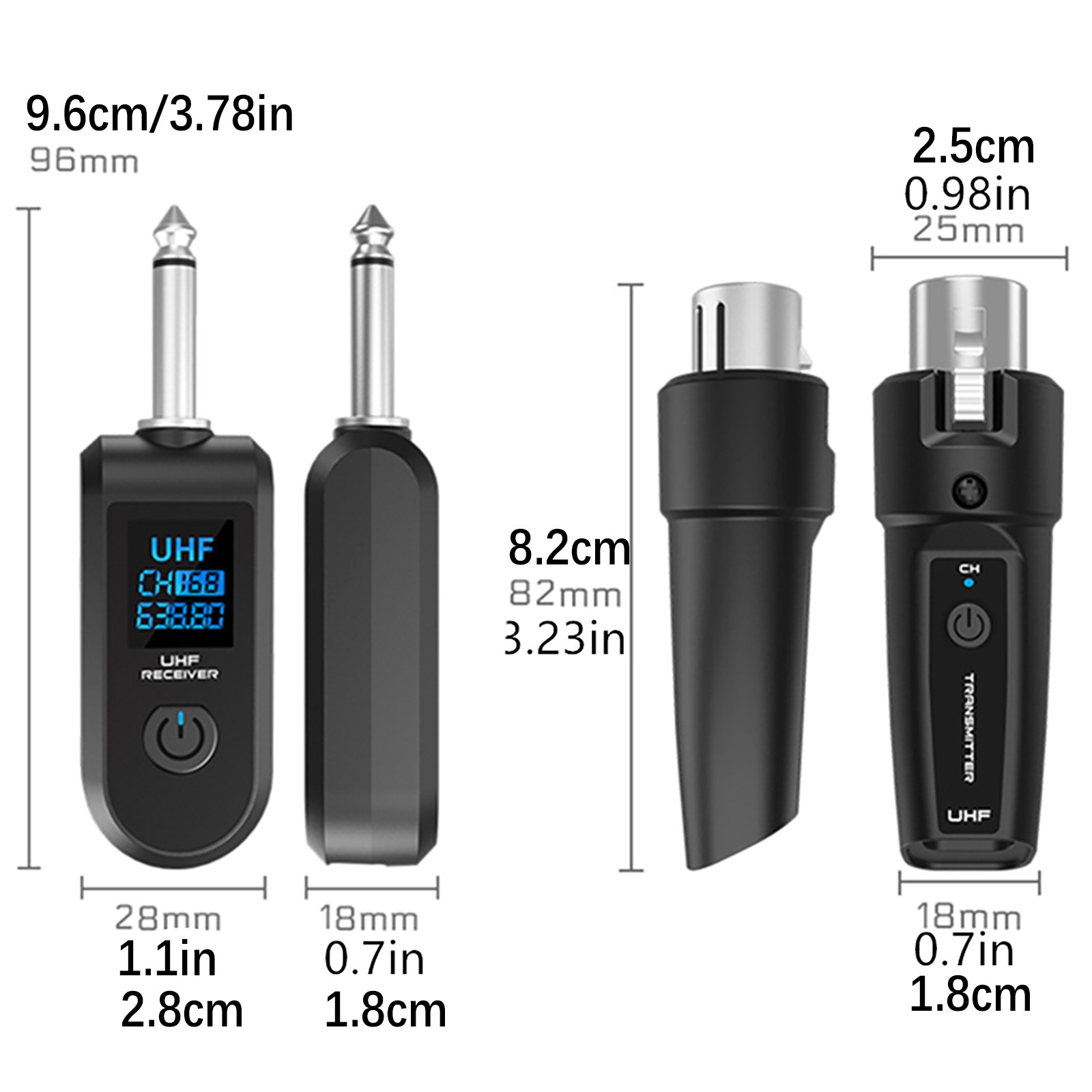 Wireless Audio Transmitter&Receiver XLR Adapter For Multiple Audio Devices