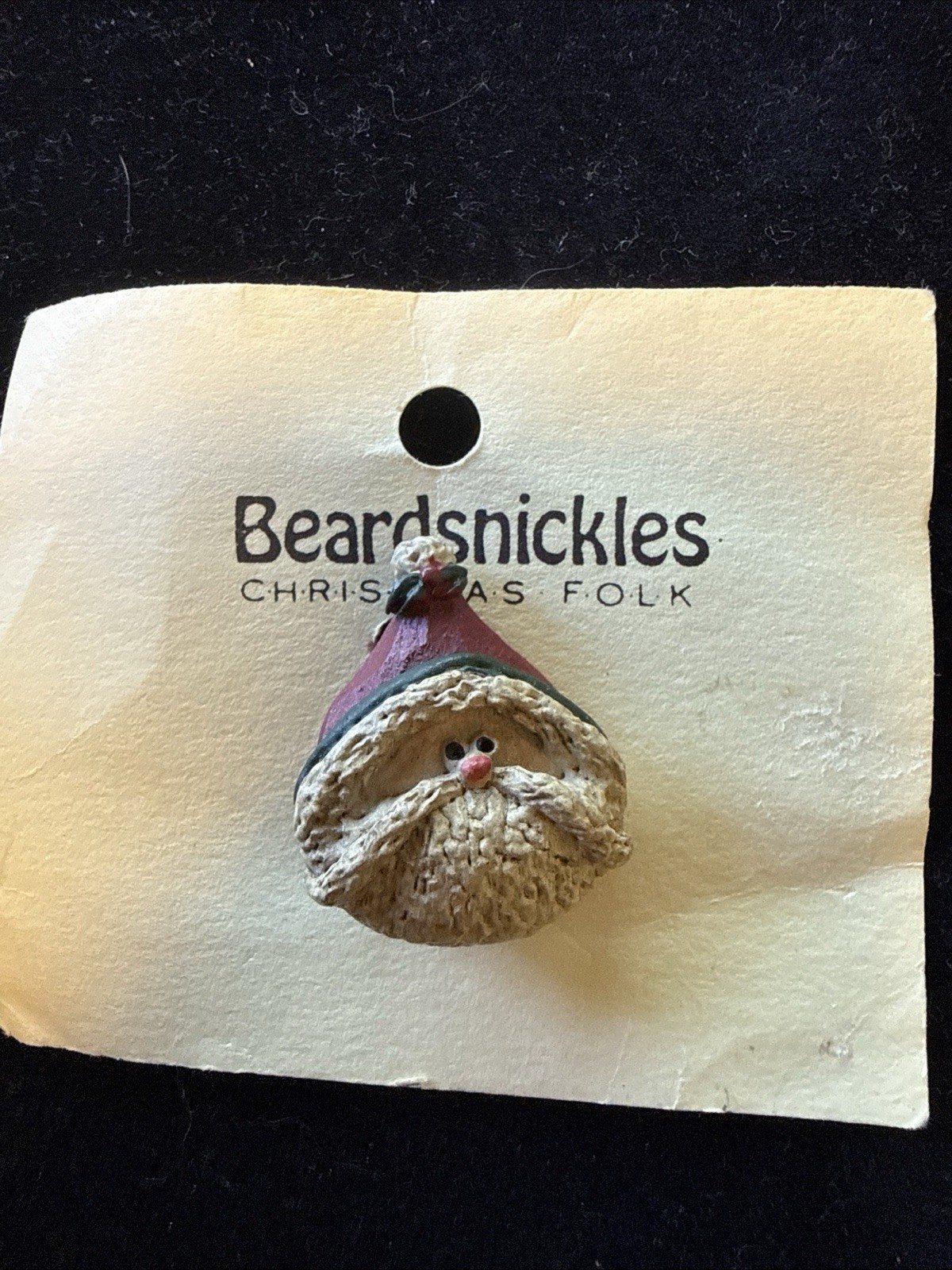 NWT Beardsnickles Christmas Folk Santa Pin Brooch