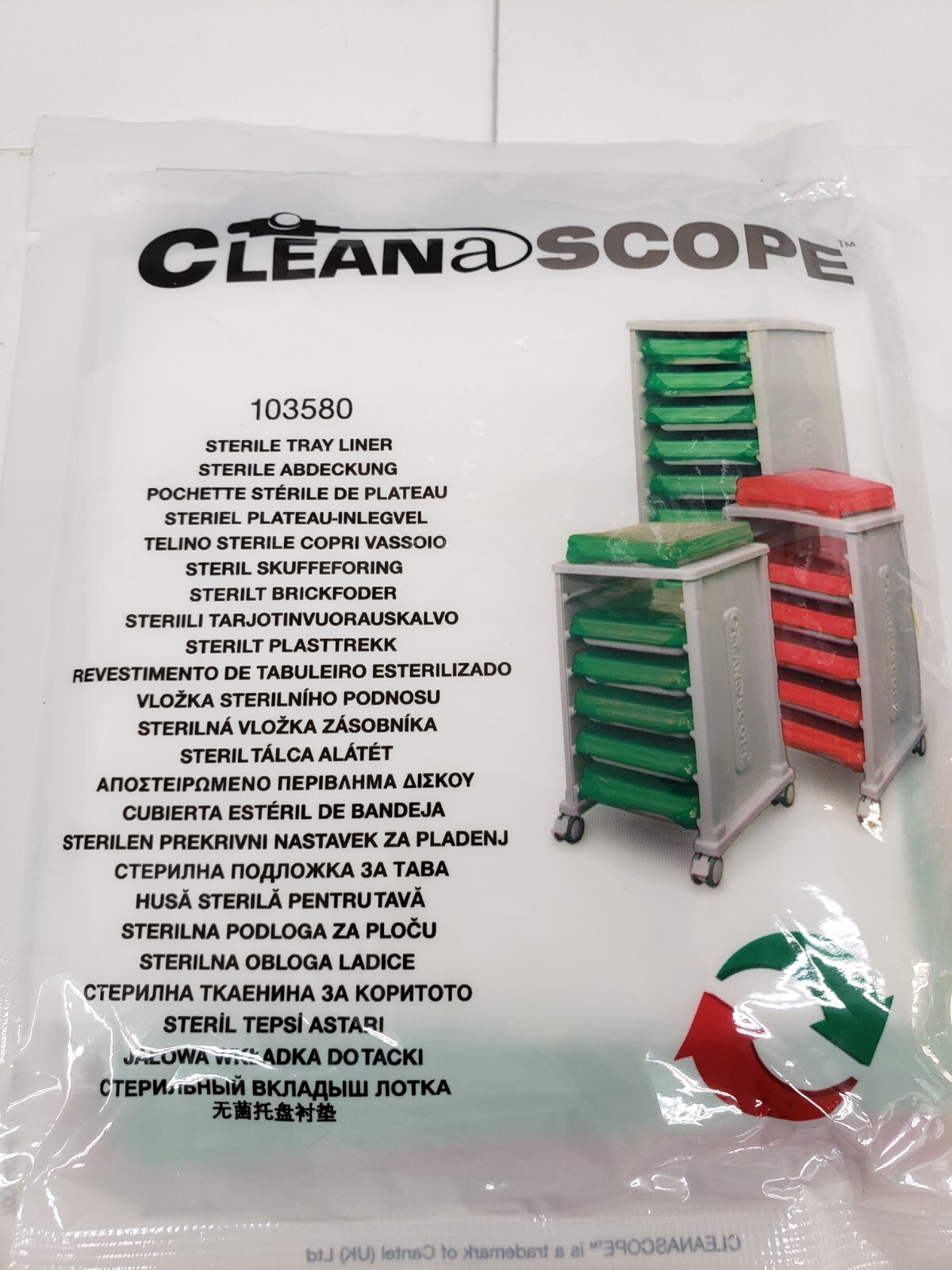 Qty/22 CleanaScope 103580 Sterile Tray Liners Exp 06/25