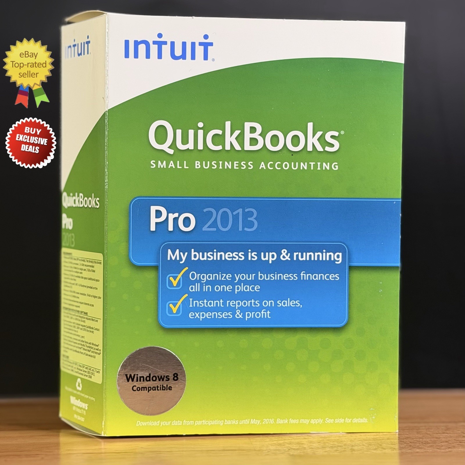 Quickbooks 2013 Desktop Pro Windows Accounting Retail -NO SUBSCRIPTI0N- TESTED