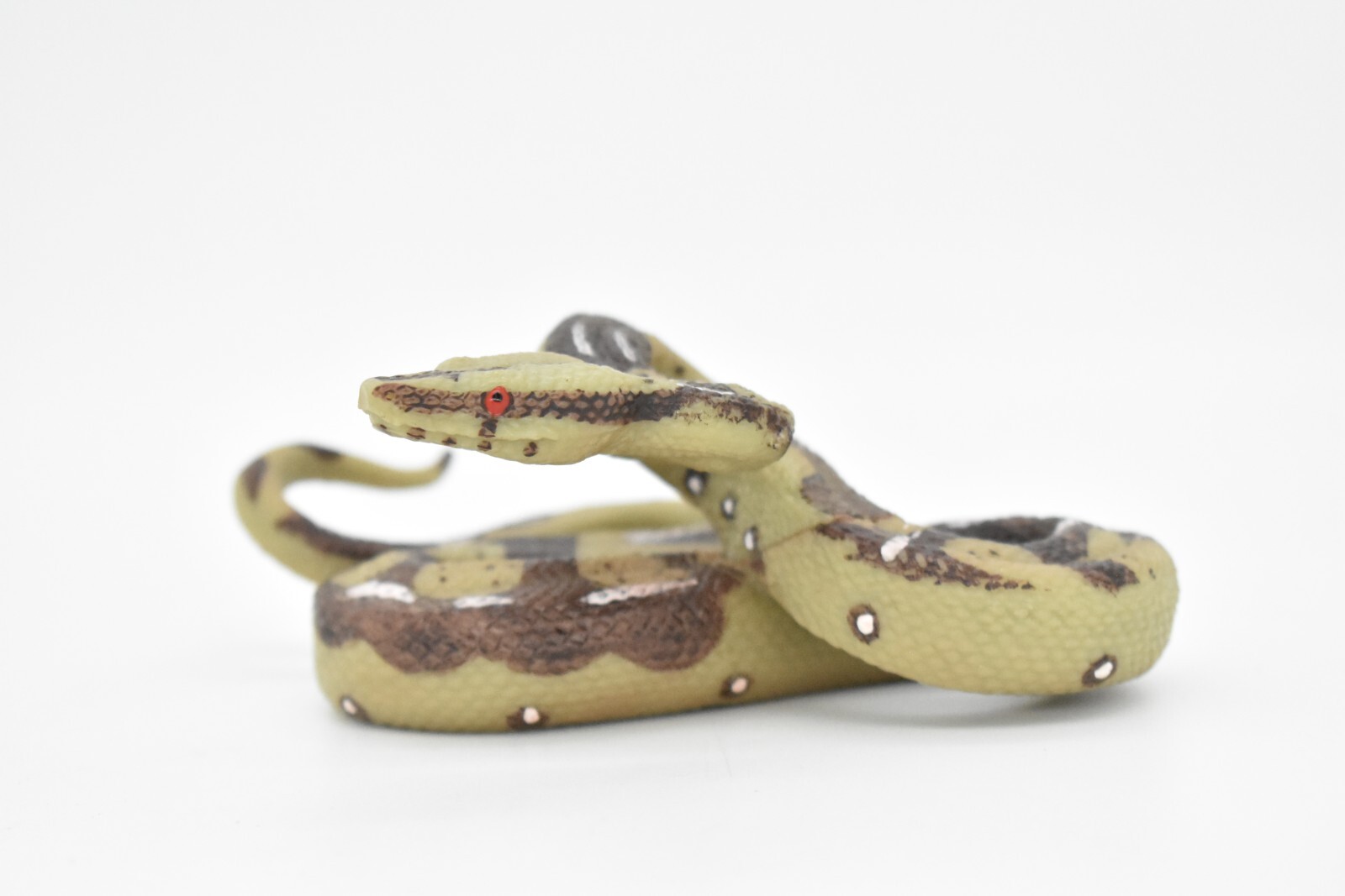 Python Snake Toy, Museum Quality Rubber Model Hand Painted Figurine 5" CH100BB87