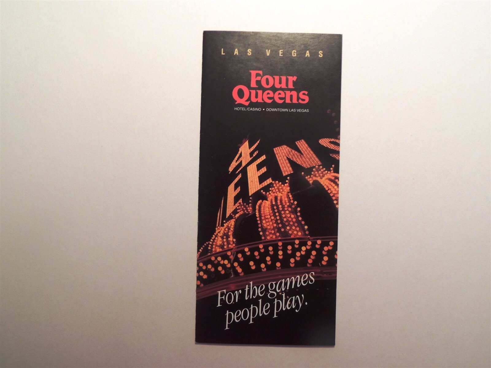 Four Queens Casino Hotel Las Vegas Nevada vintage brochure