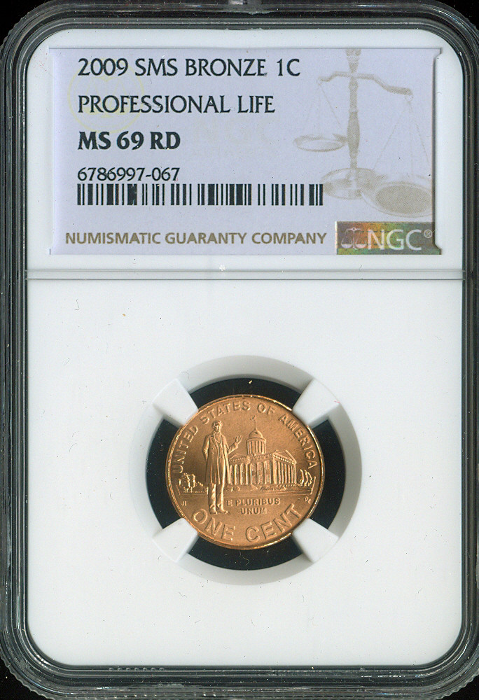 2009 Professional Life Lincoln Cent NGC MS69 RD SMS Quality