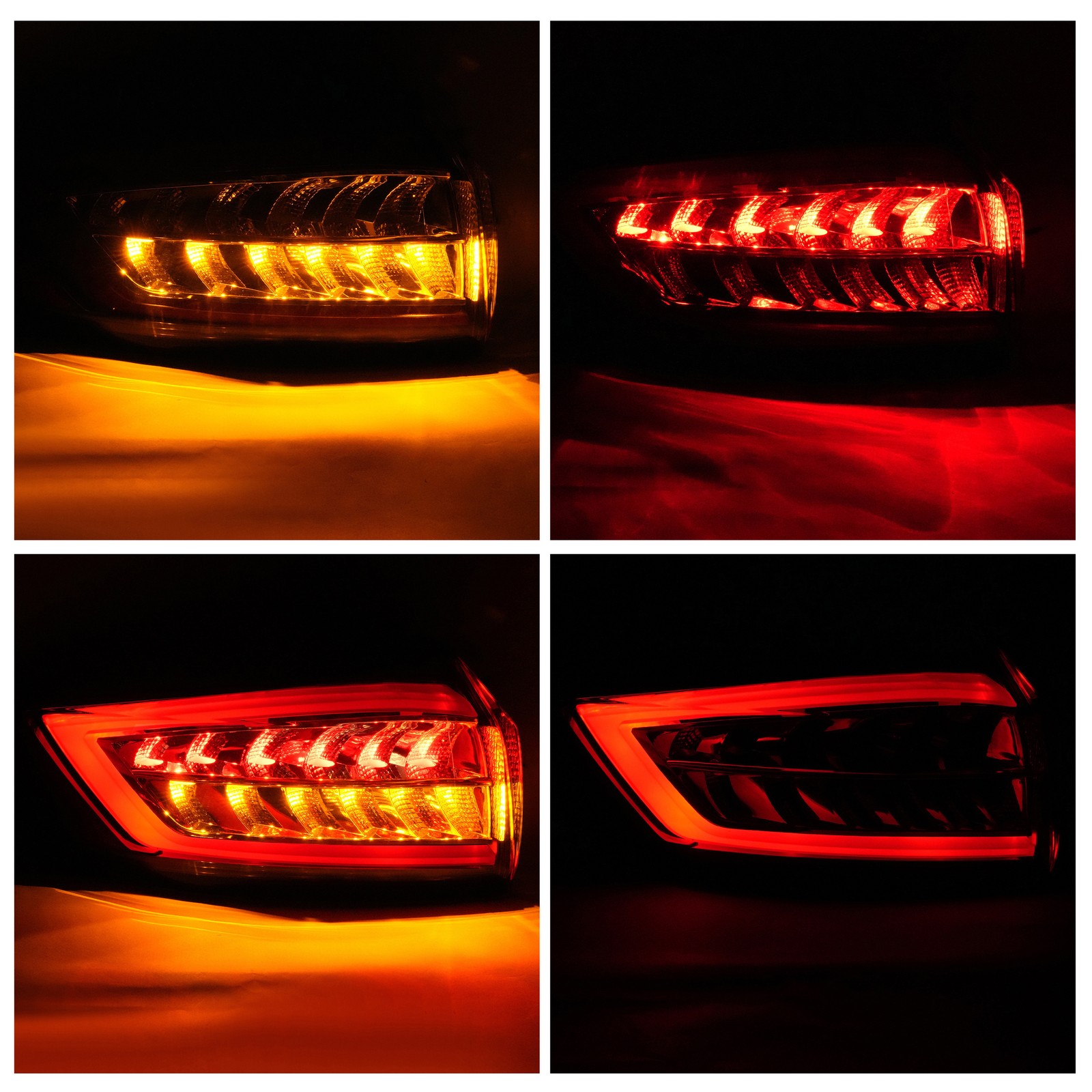 Pair LED Tail Lights Brake Lamps Driver & Passenger Side For Ford Edge 2015-2018